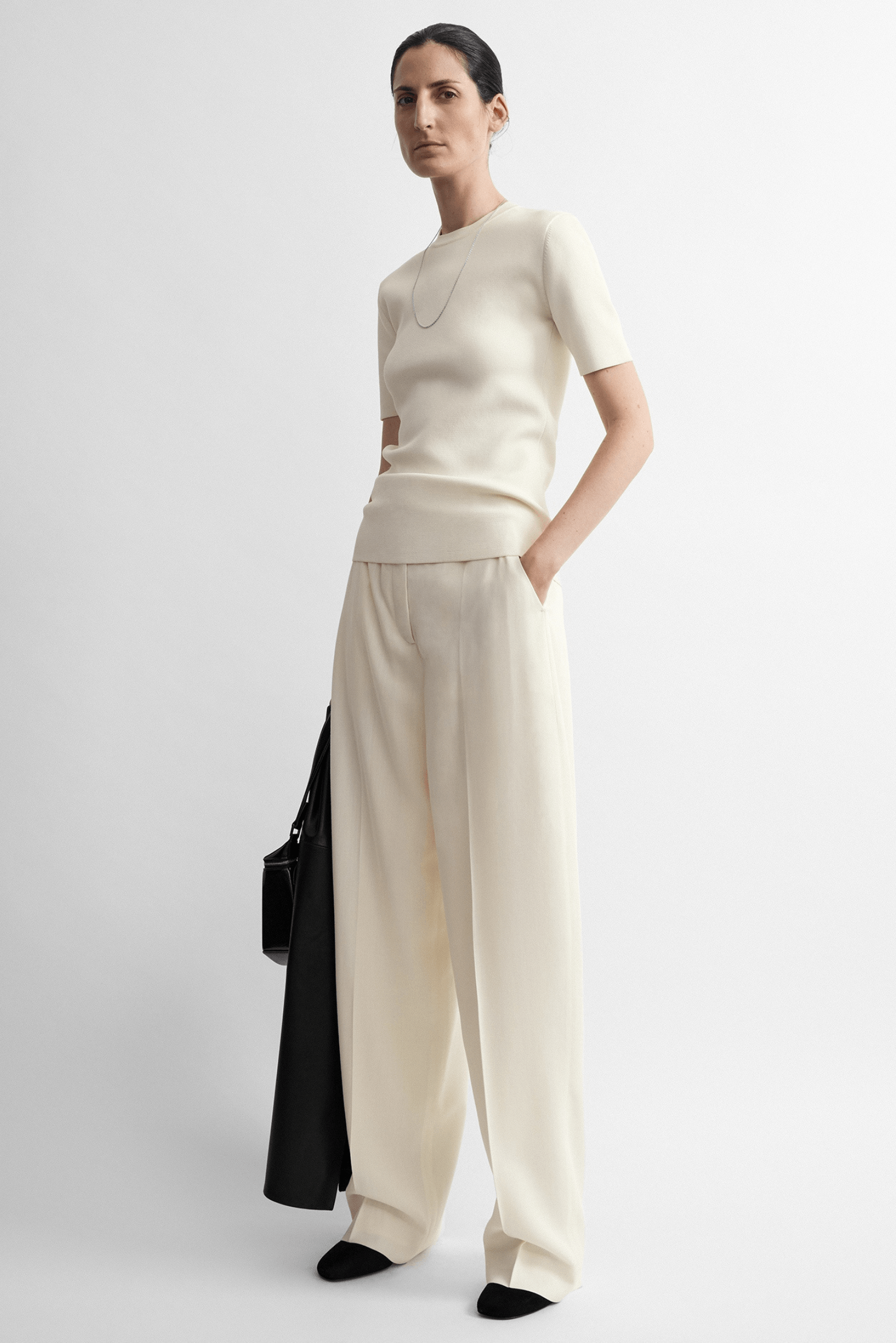 HIGH-WAIST TROUSERS