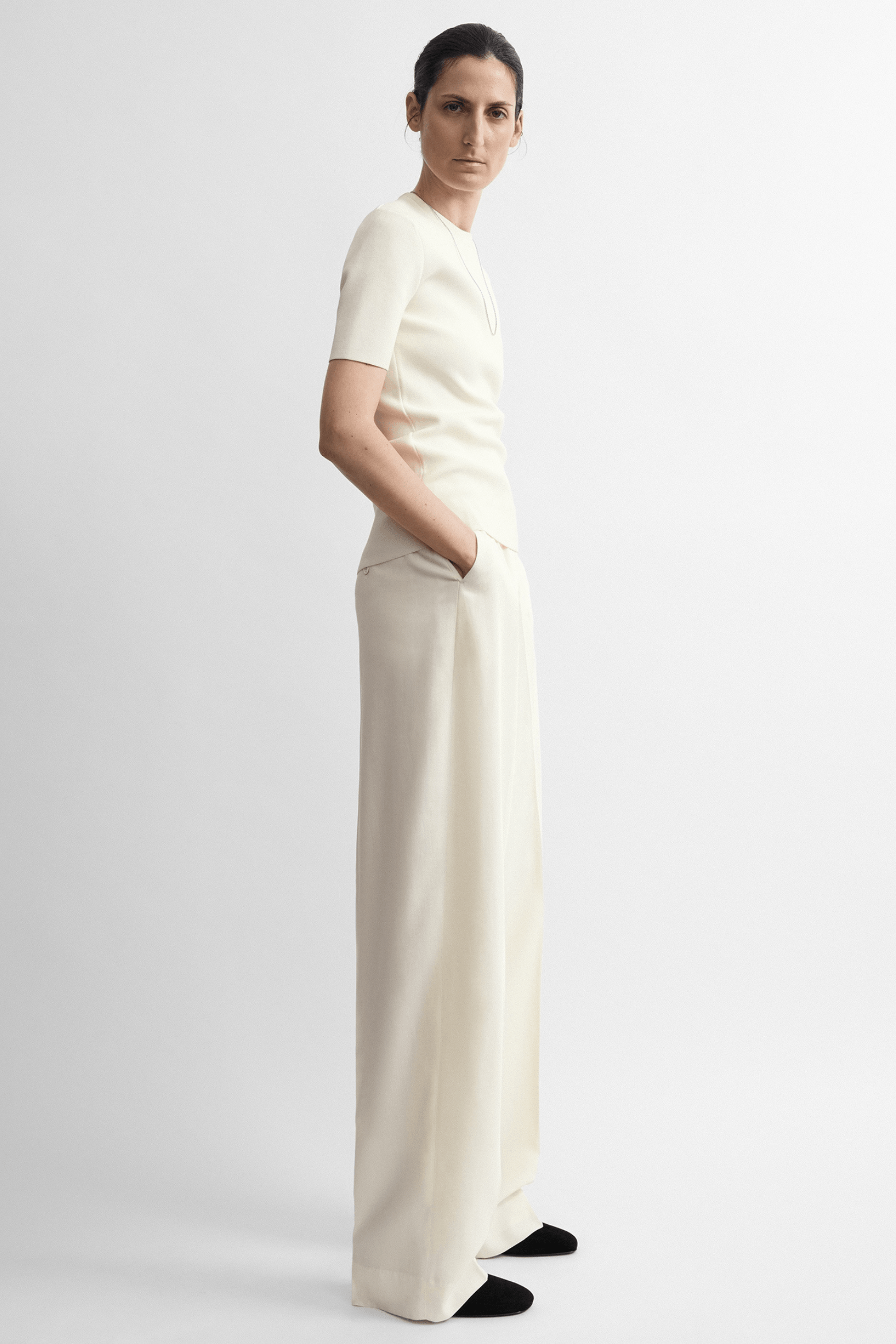 HIGH-WAIST TROUSERS