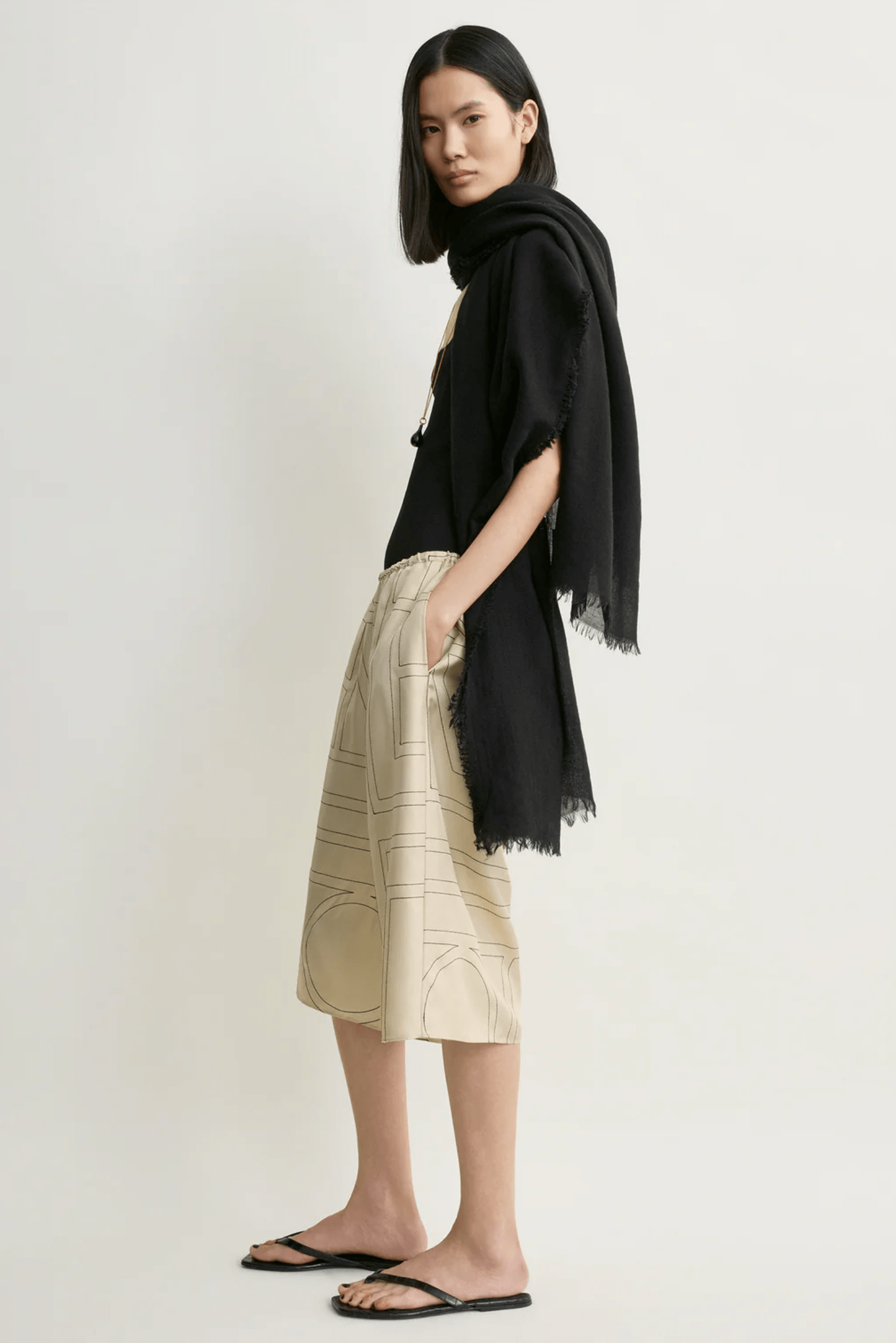 MONOGRAM SILK PJ CULOTTES
