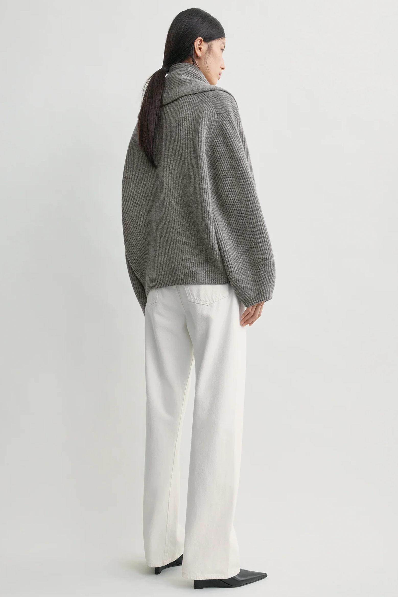 SHAWL-LAPEL CARDIGAN