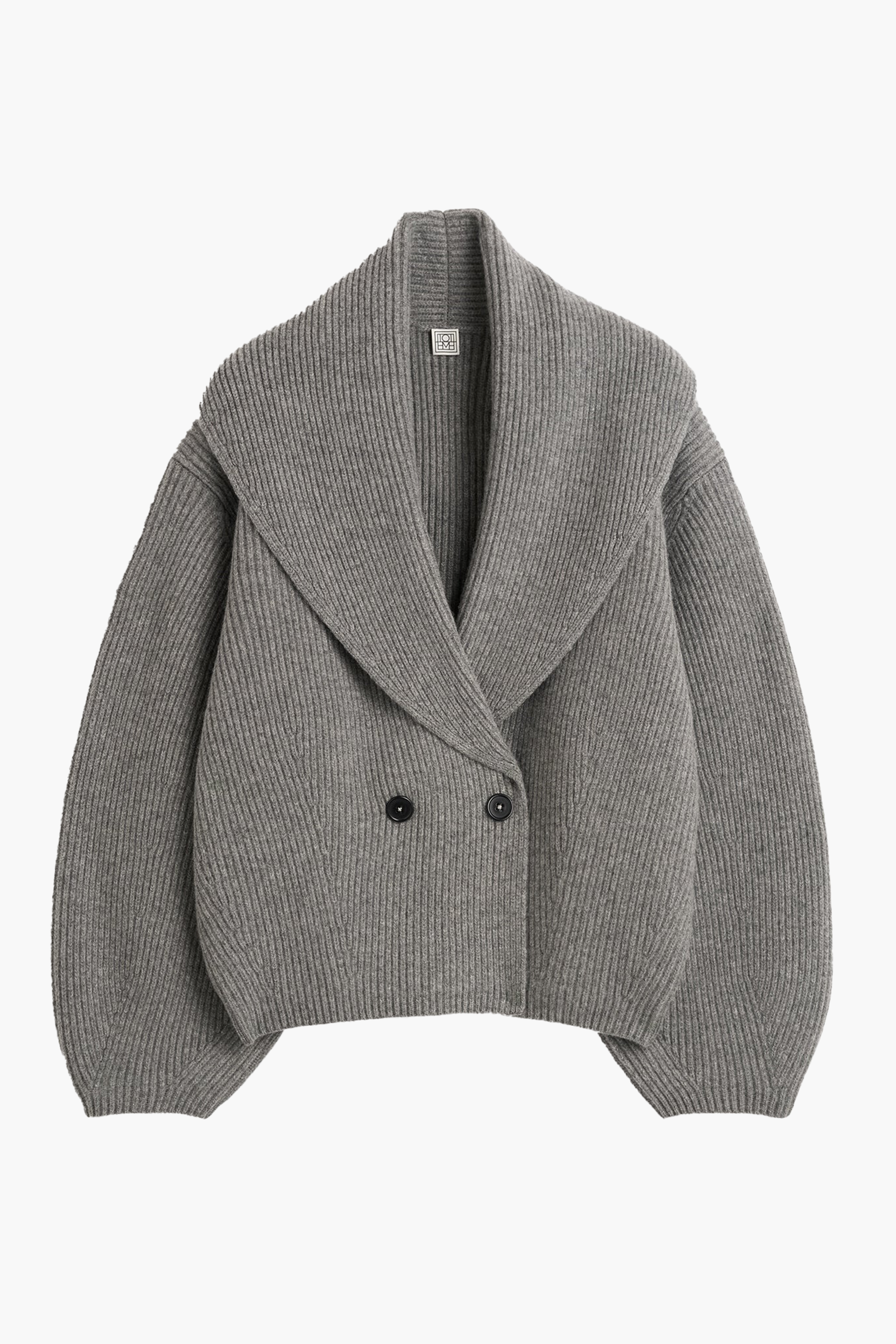 SHAWL-LAPEL CARDIGAN