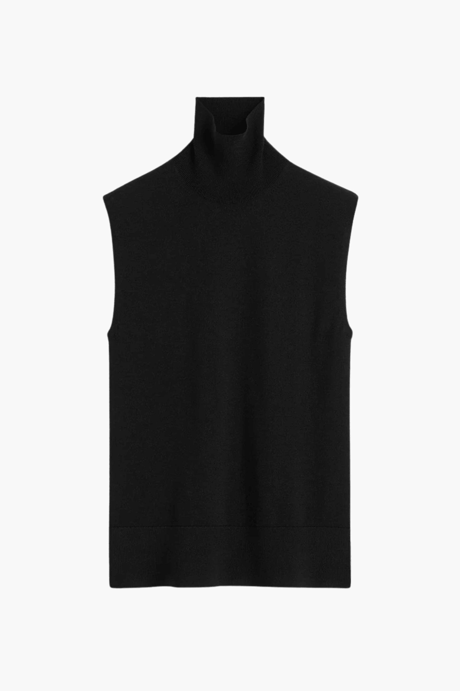 SLEEVELESS FINE TURTLENECK