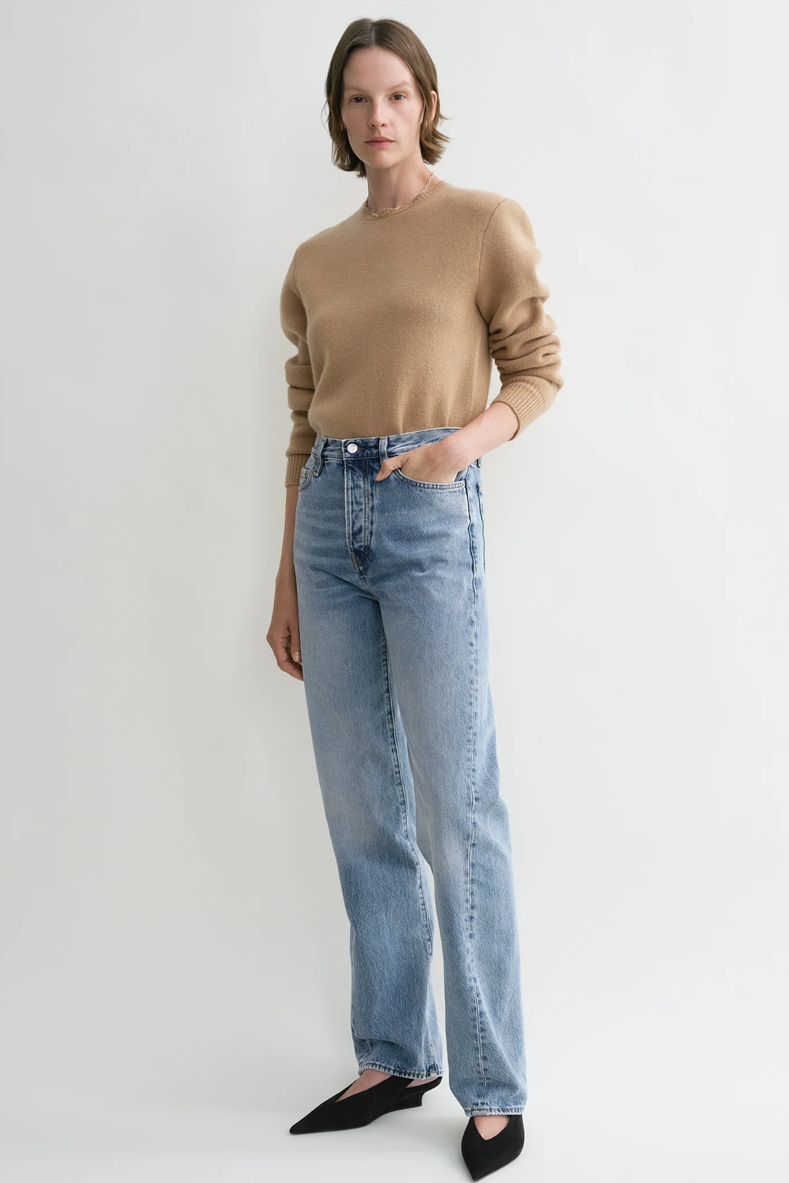 TOTEME TWISTED SEAM DENIM FULL LENGTH JEAN | THE NEW TREND