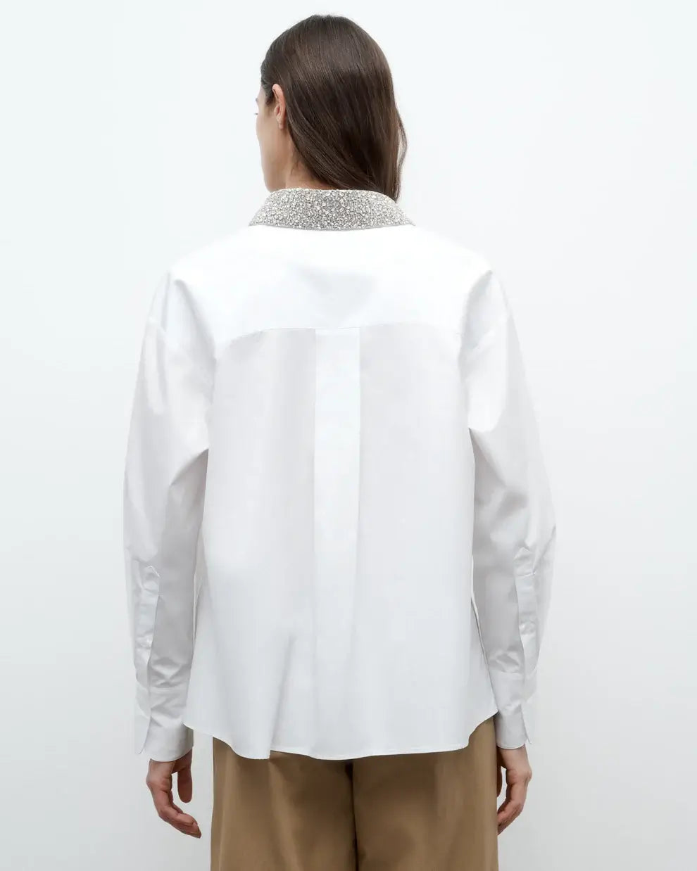 E.B. WITH CRYSTAL COLLAR SHIRT