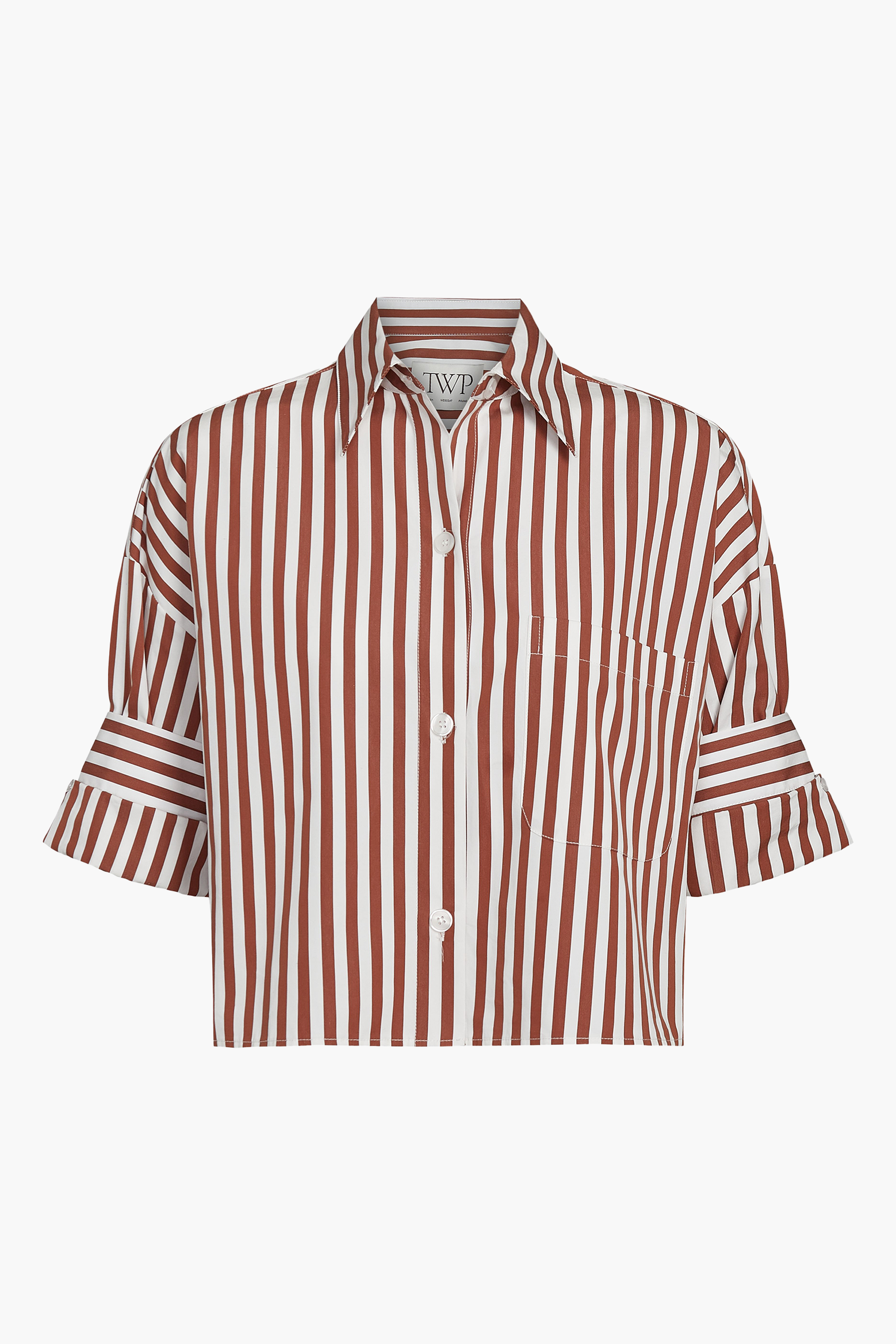 TWP NEXT EX SHIRT IN COGNAC | THE NEW TREND