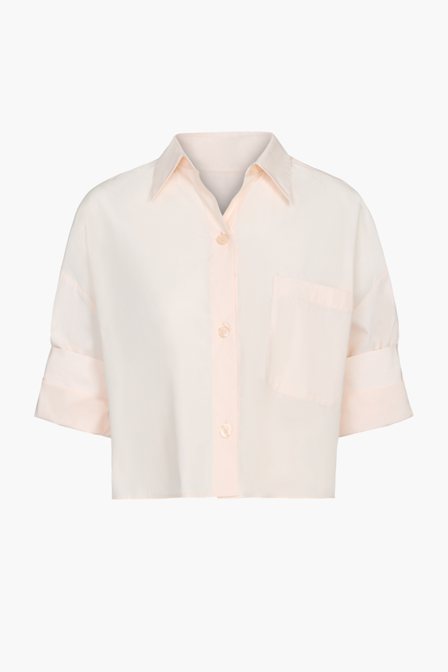 TWP NEXT EX SHIRT IN CREME DE PECHE | THE NEW TREND