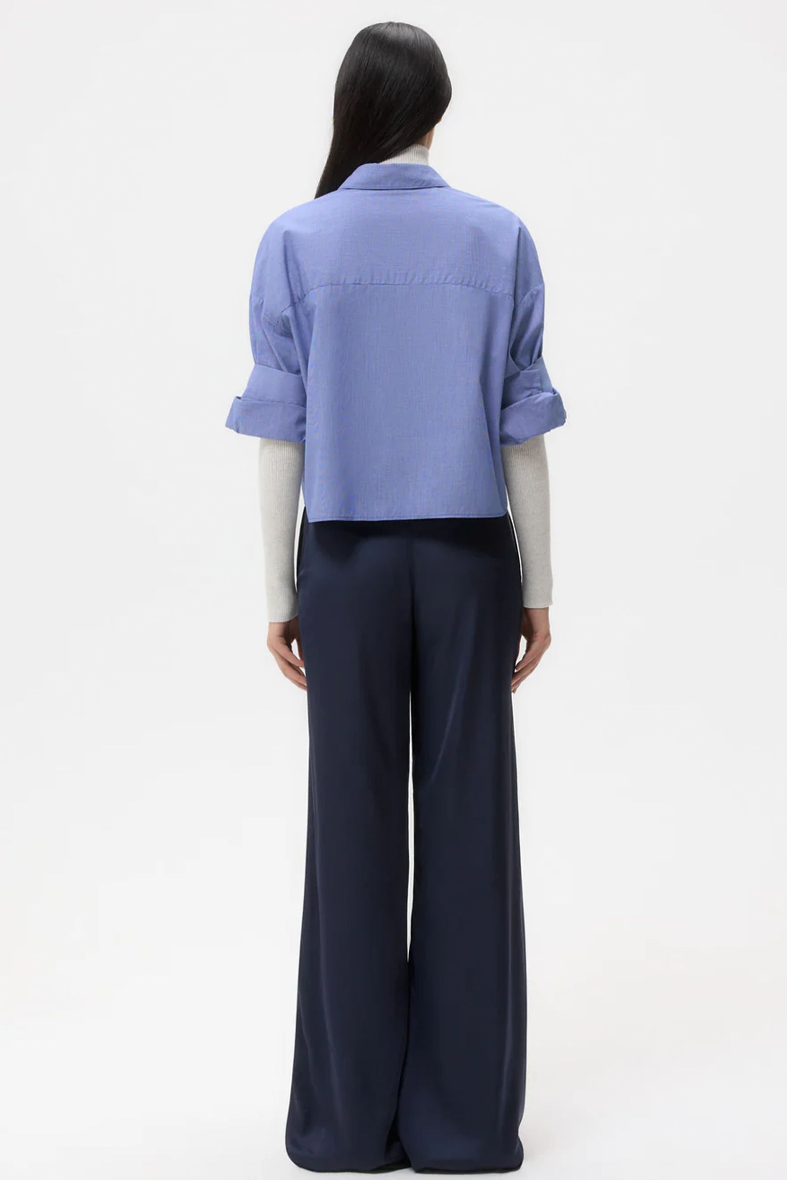 TWP NEXT EX SHIRT IN WHITE/NAVY | THE NEW TREND 