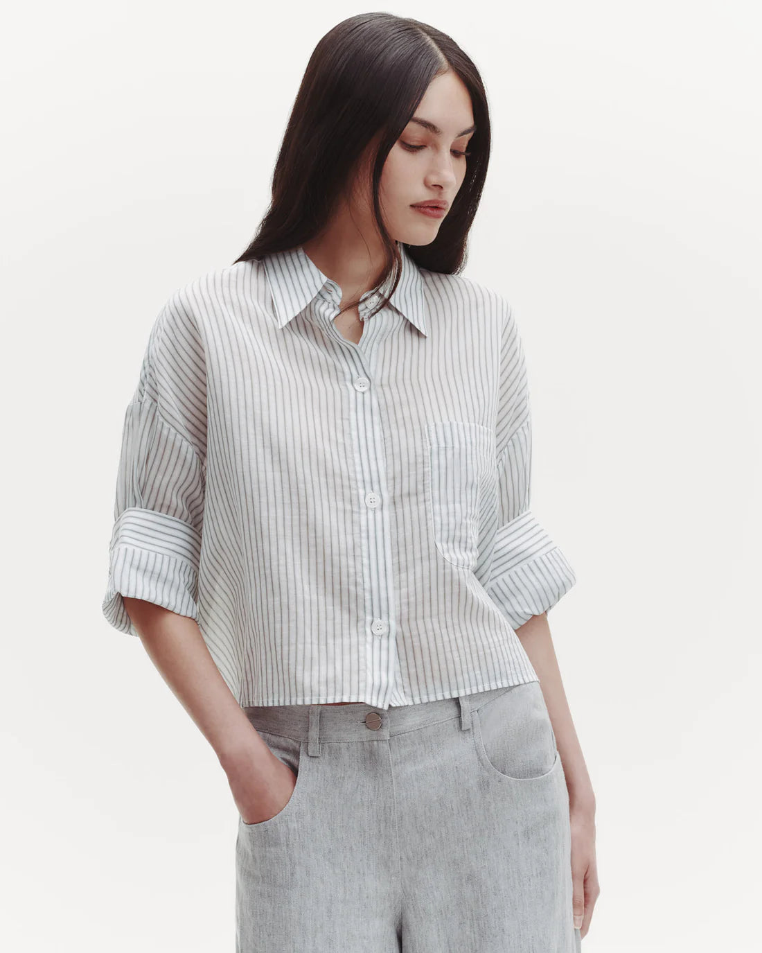TWP NEXT EX SHIRT IN HARBOUR GREY | THE NEW TREND