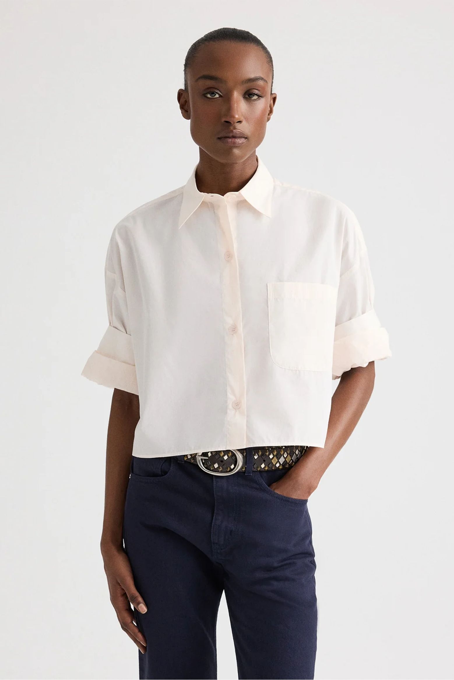 TWP NEXT EX SHIRT SHEER PINK | THE NEW TREND