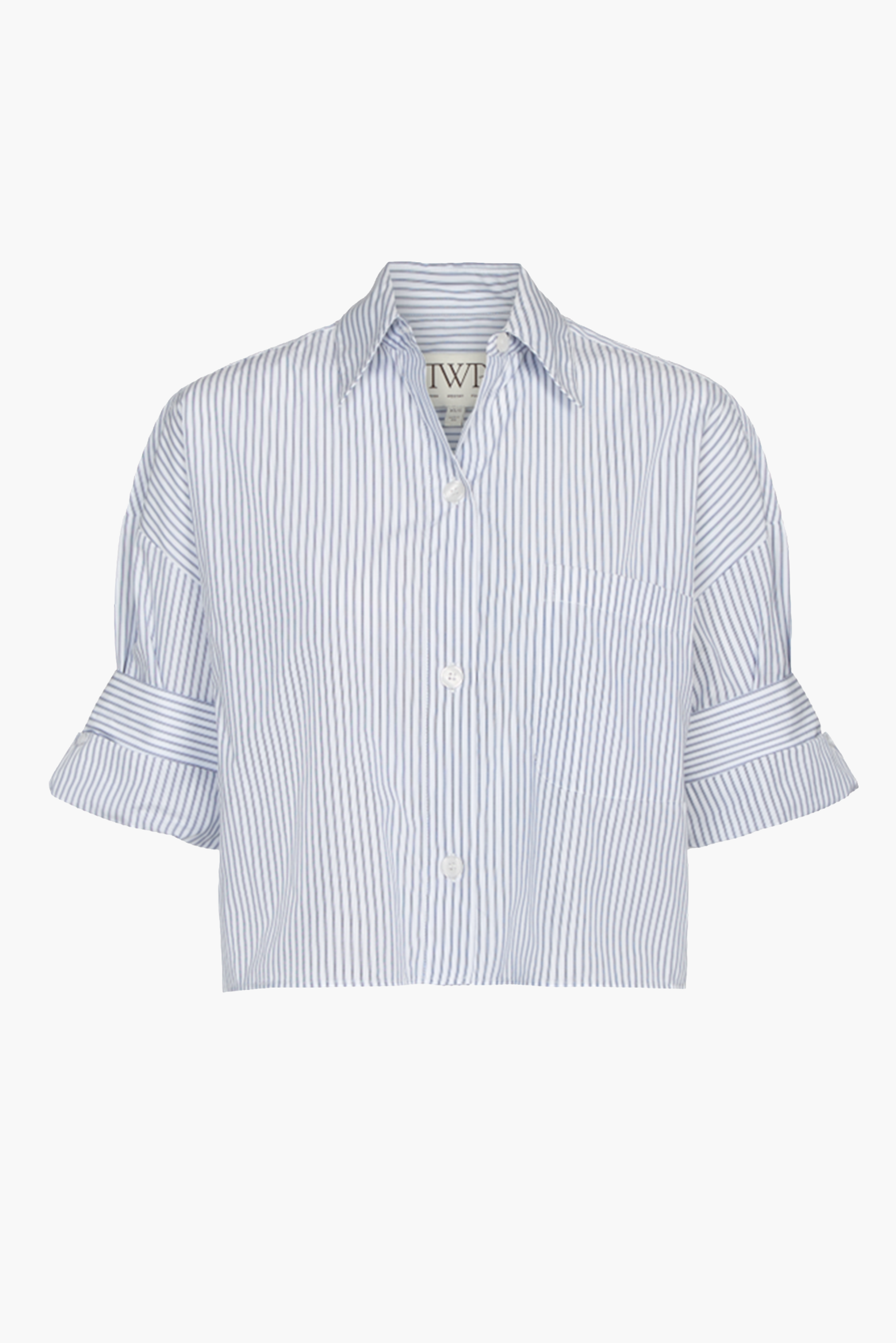 TWP NEXT EX SHIRT IN WHITE/MIDNIGHT | THE NEW TREND