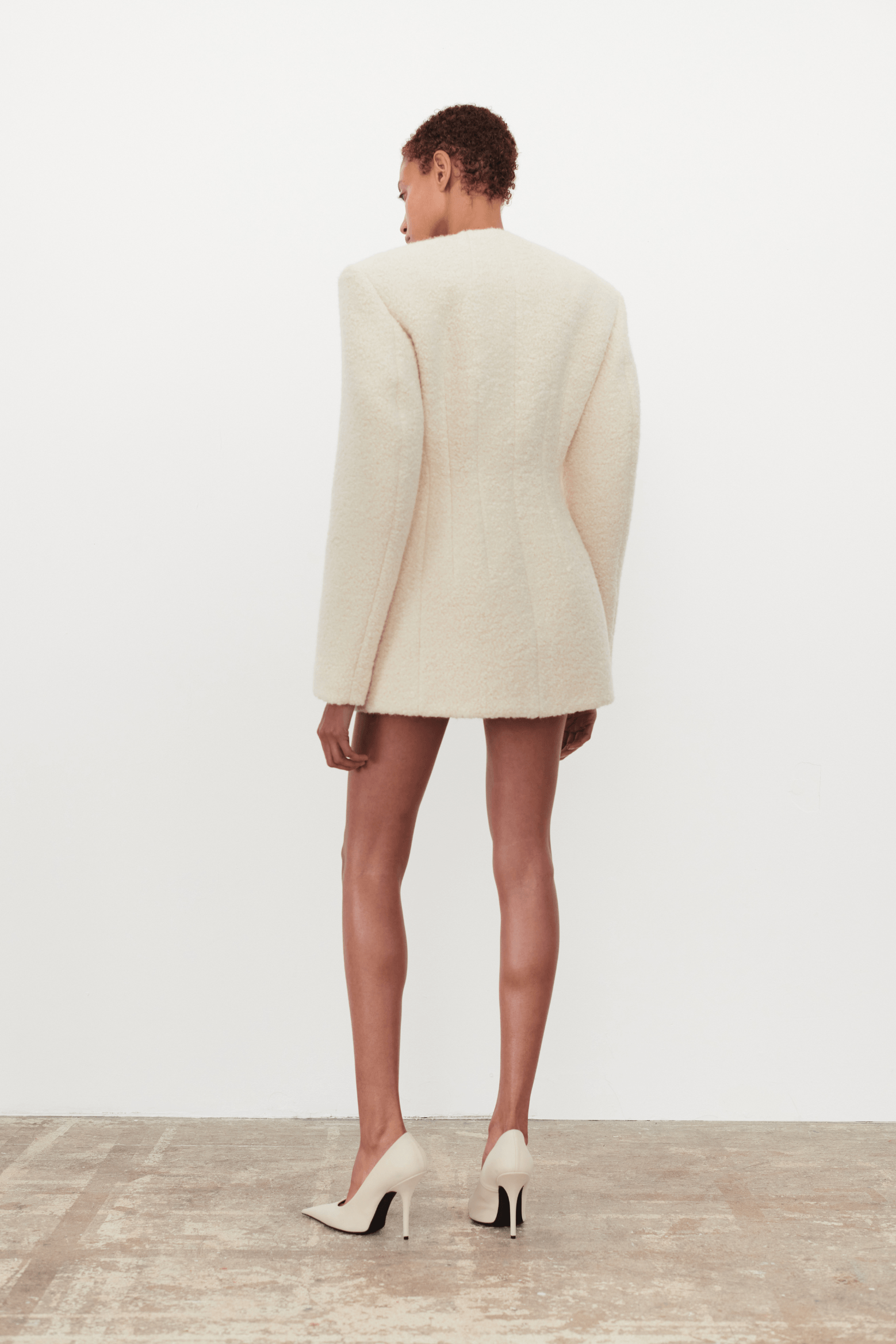 RHW BOUCLÉ BLAZER DRESS