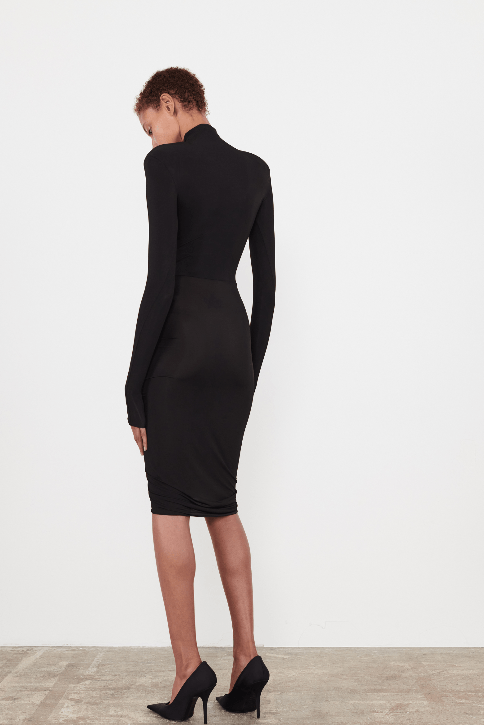 RUCHED MINI DRESS