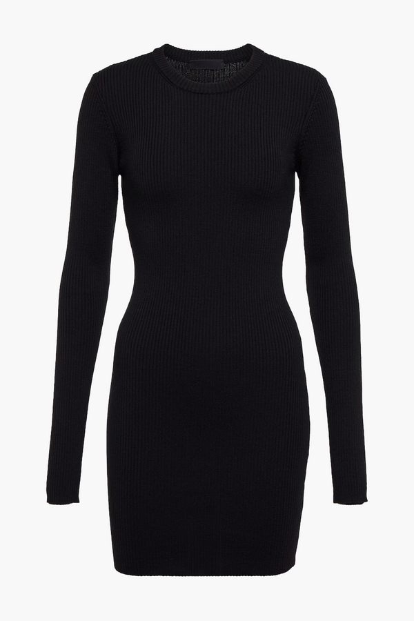 【WARDROBE.NYC】ribbed merino wool ミニ ドレス WARDROBE.NYC Ribbed merino wool mini dress | NET-A-PORTER