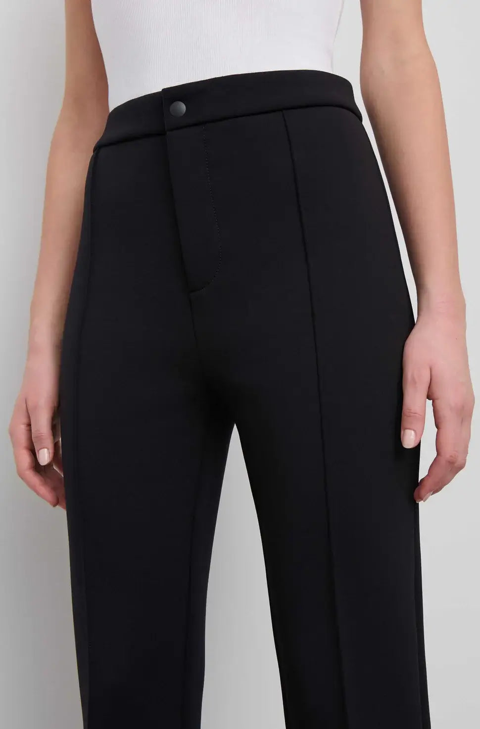 WARDROBE.NYC Bonded Slim Trouser in Black | The New Trend

