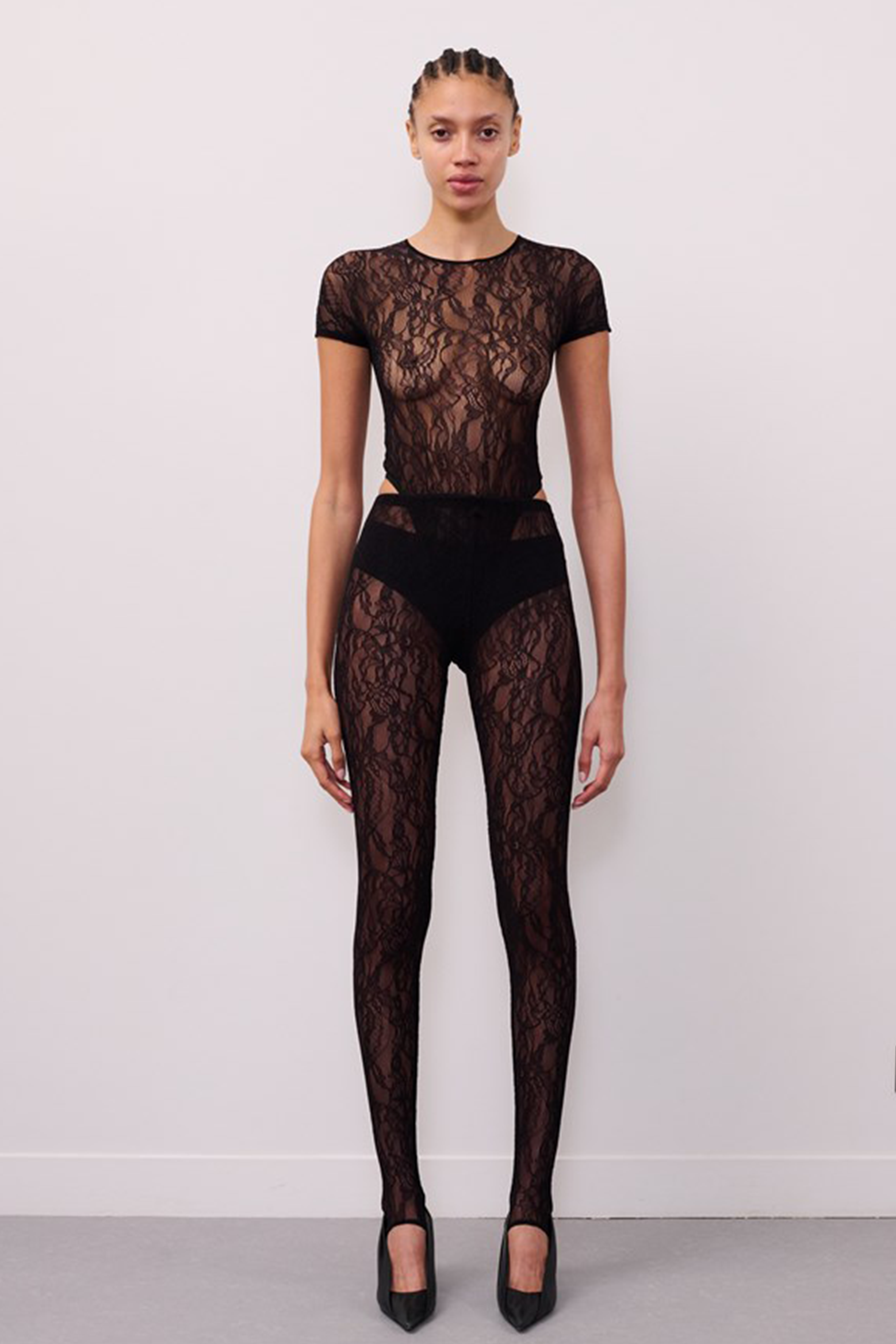 WARDROBE.NYC LACE STIRRUP LEGGING | THE NEW TREND