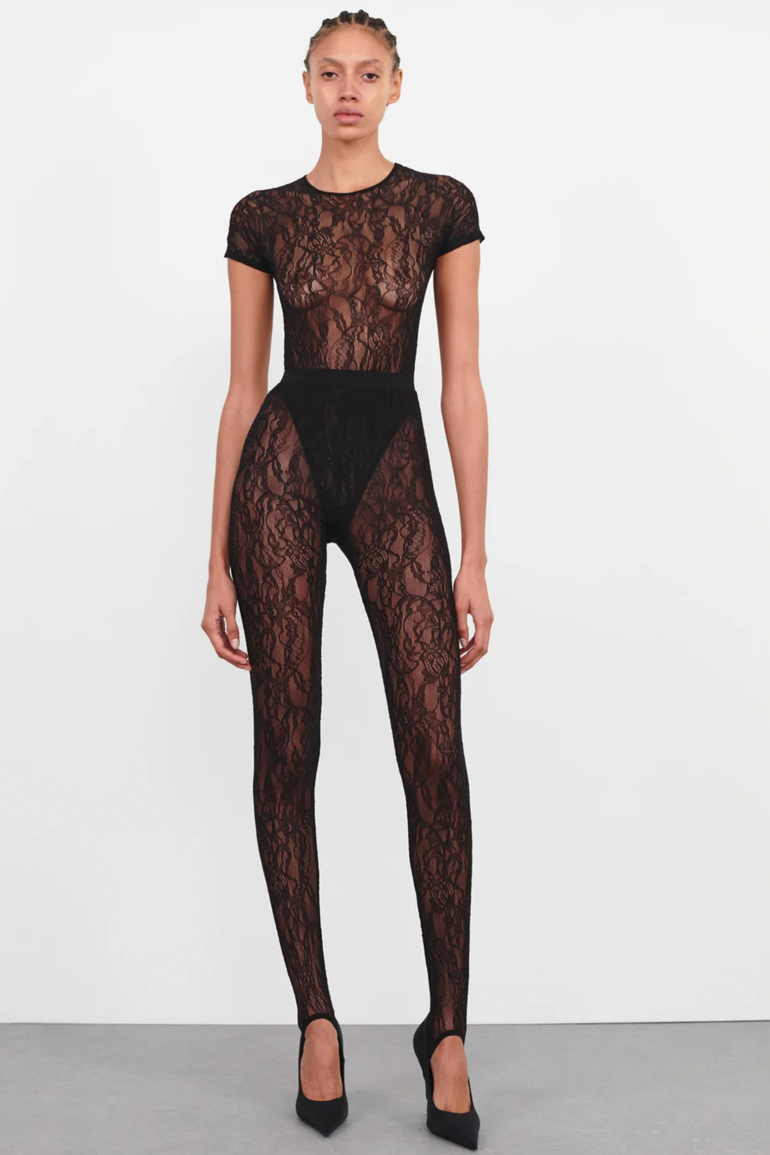 WARDROBE.NYC LACE STIRRUP LEGGING | THE NEW TREND