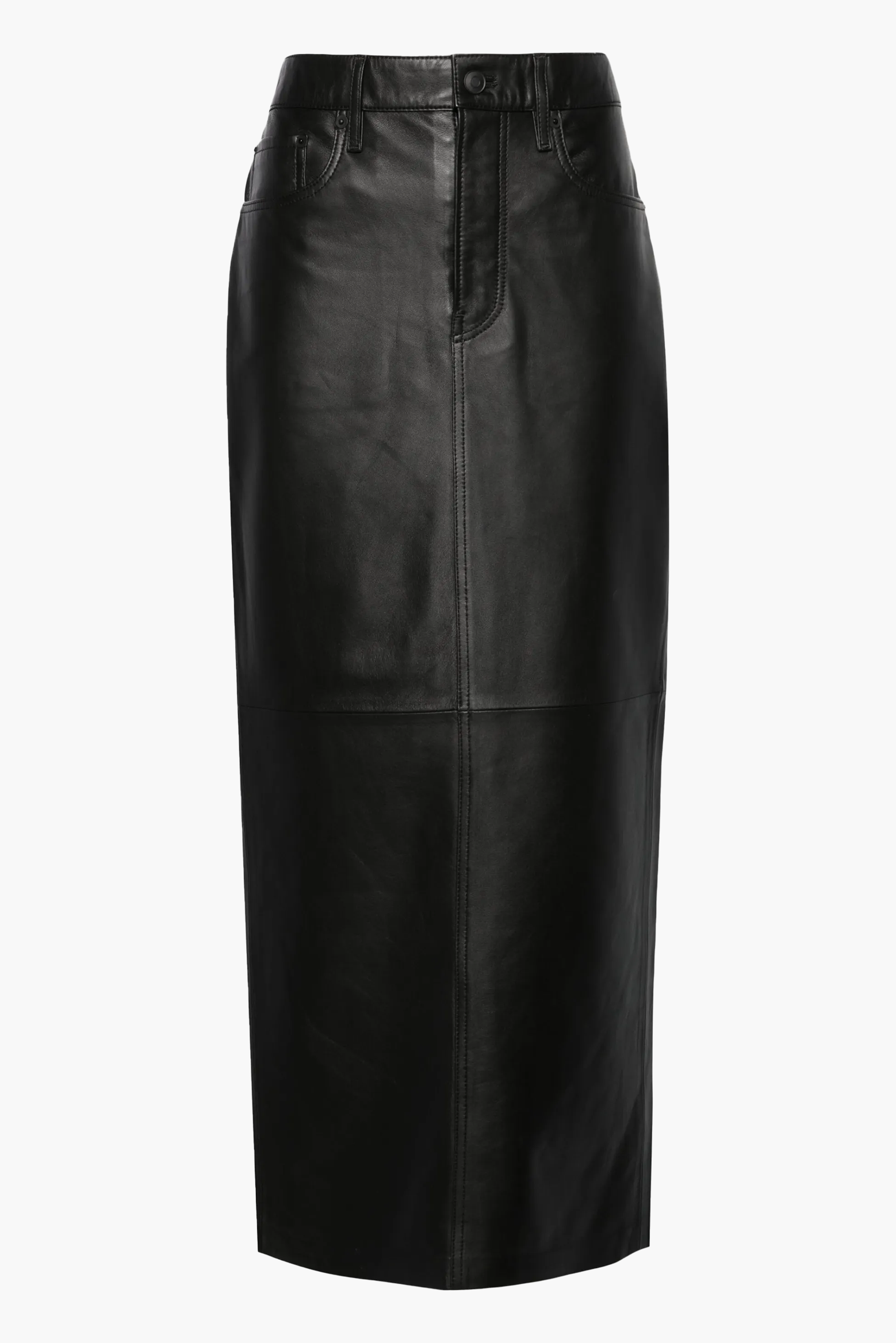 WARDROBE.NYC LEATHER COLUMN SKIRT | THE NEW TREND