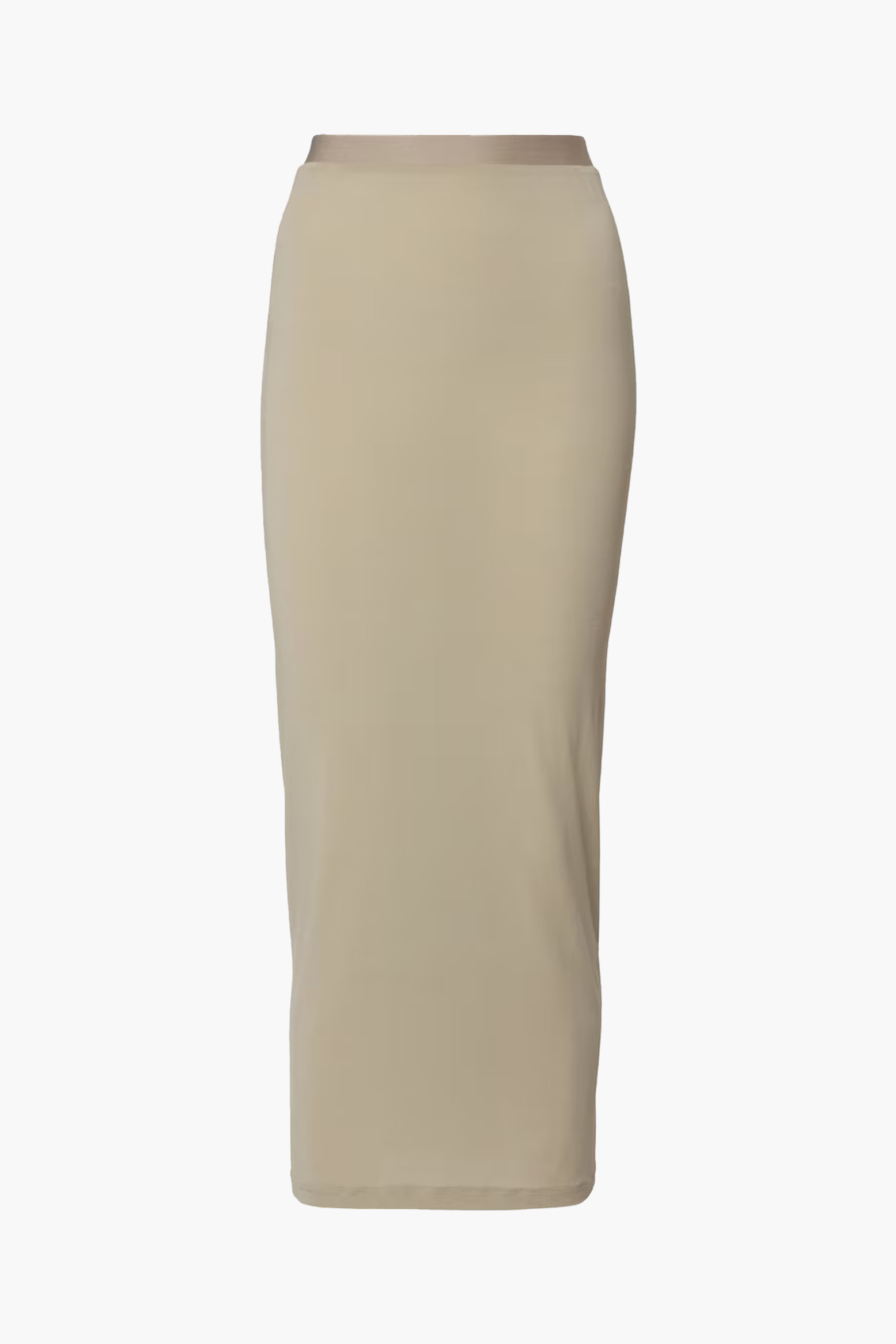 WARDROBE.NYC SHEER SKIRT IN TAUPE | THE NEW TREND