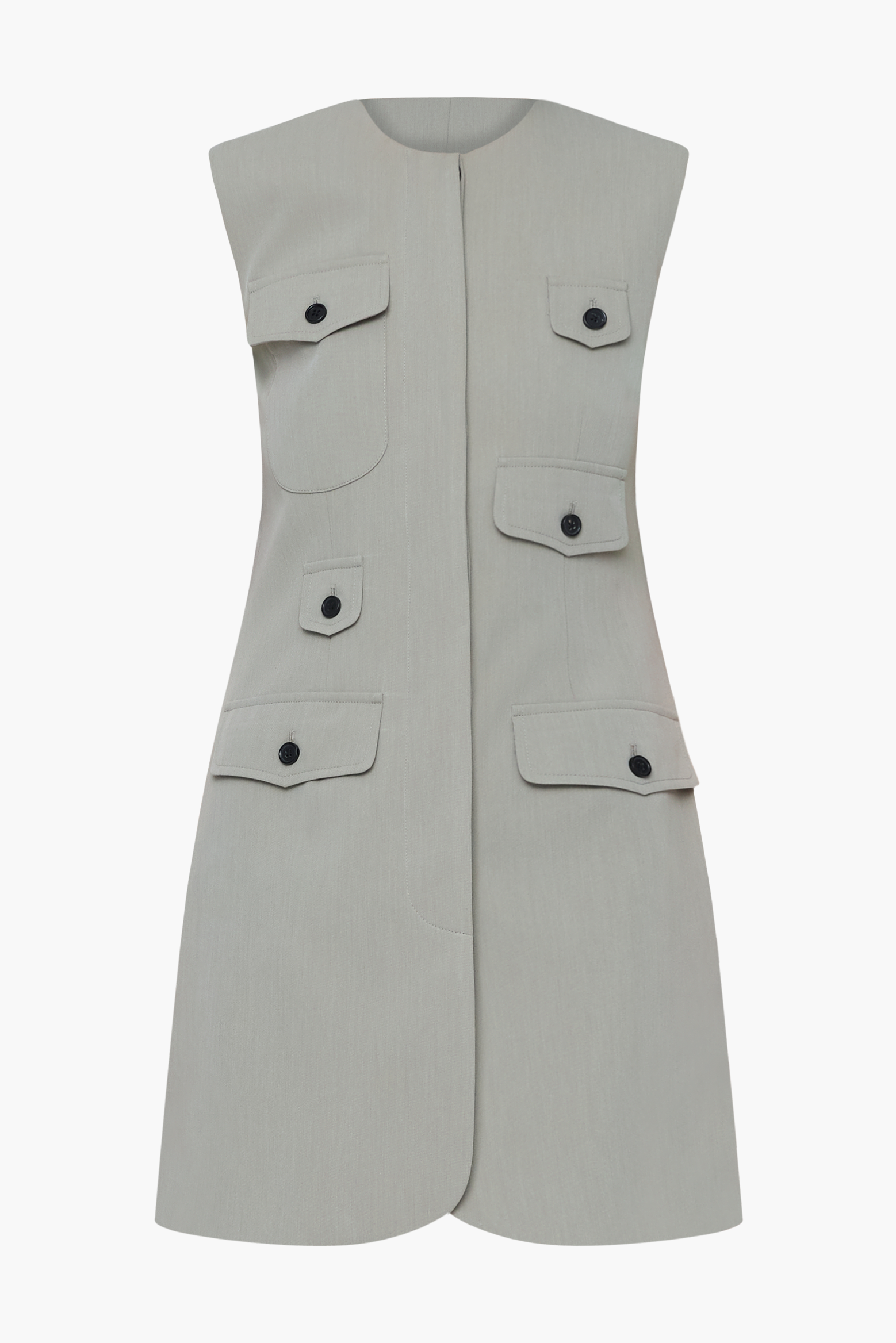 WYNN HAMLYN UTILITY VEST MINI DRESS | THE NEW TREND