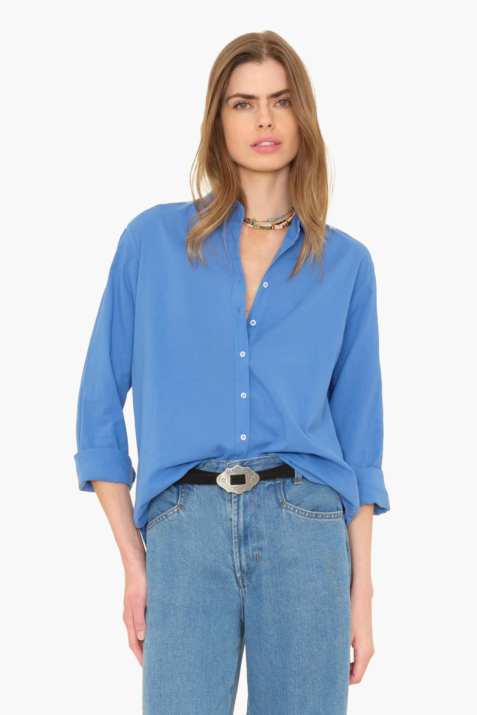 XÌRENA BEAU SHIRT CORONA BLUE | THE NEW TREND