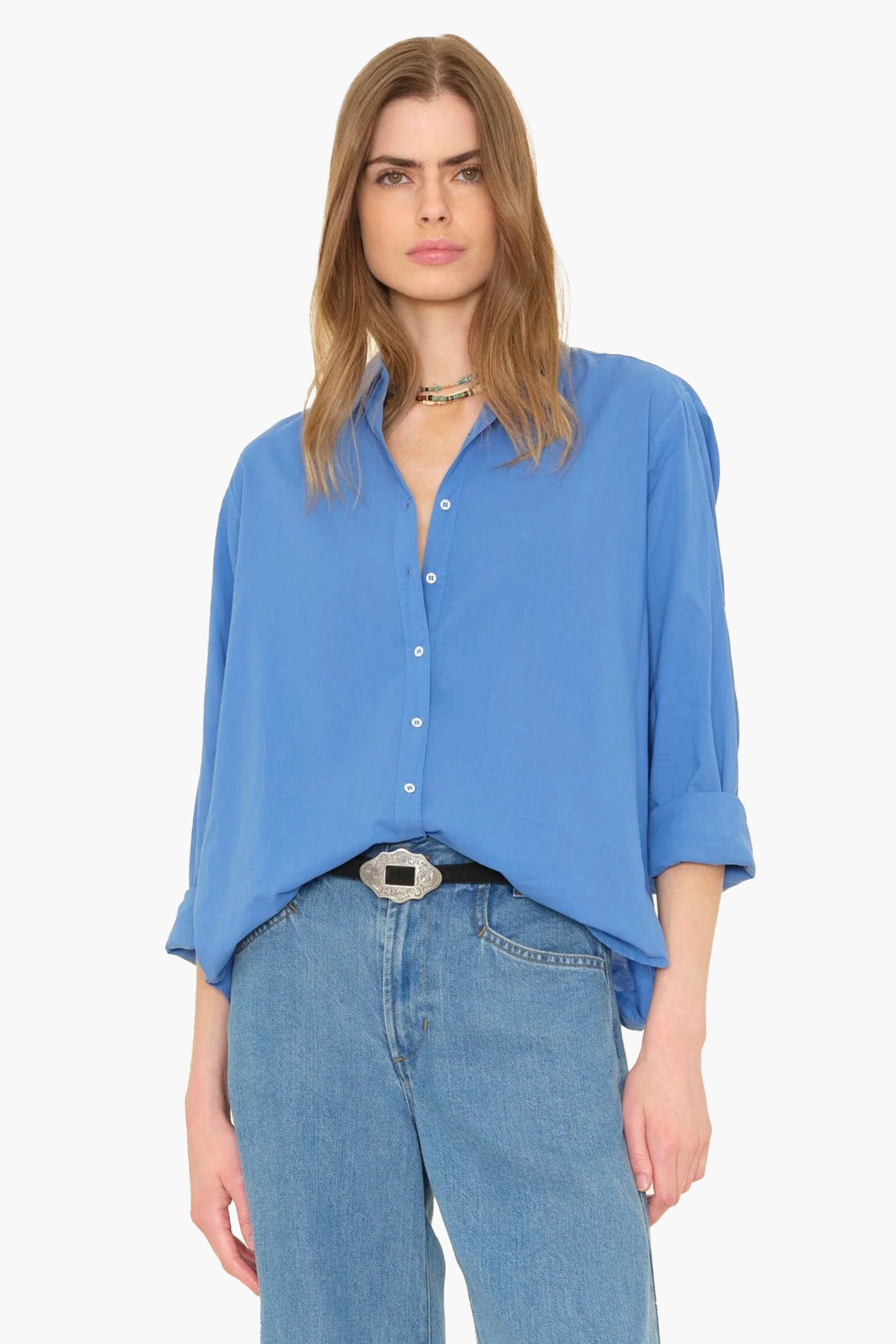 XÌRENA BEAU SHIRT CORONA BLUE | THE NEW TREND