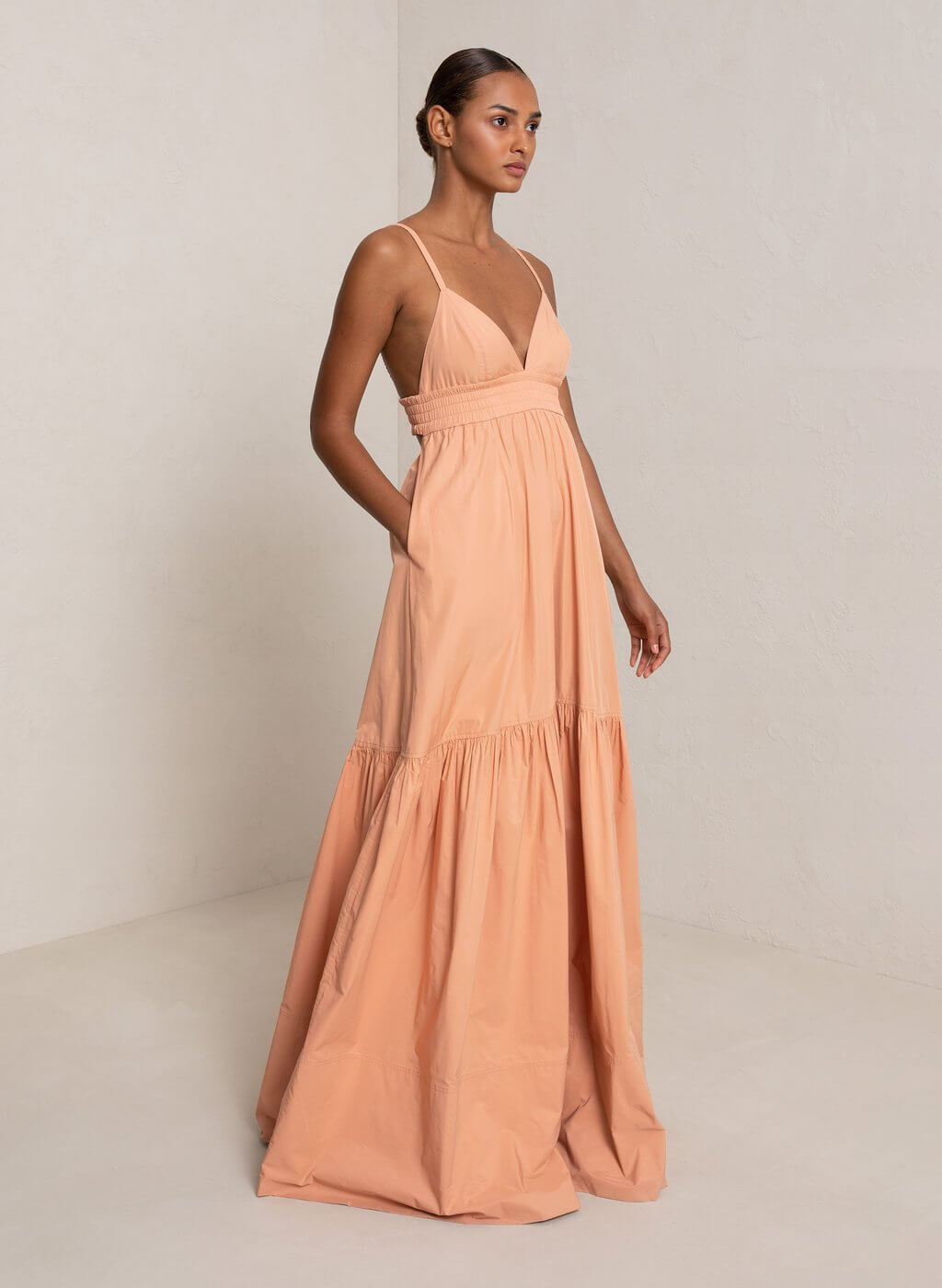 A.L.C Rosanna Maxi Dress in Dusty Coral from The New Trend