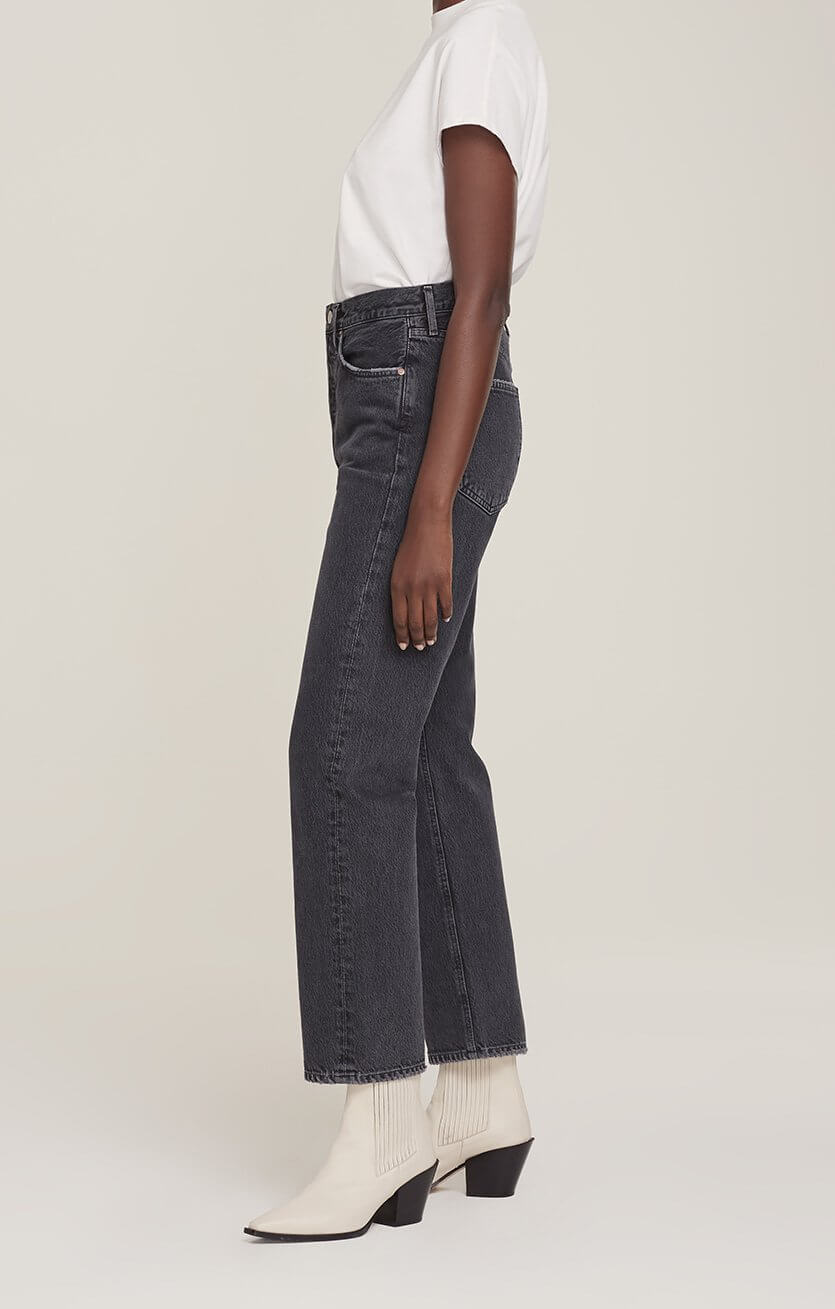 Agolde 90's Pinch Waist Jean in Black Tea from The New Trend