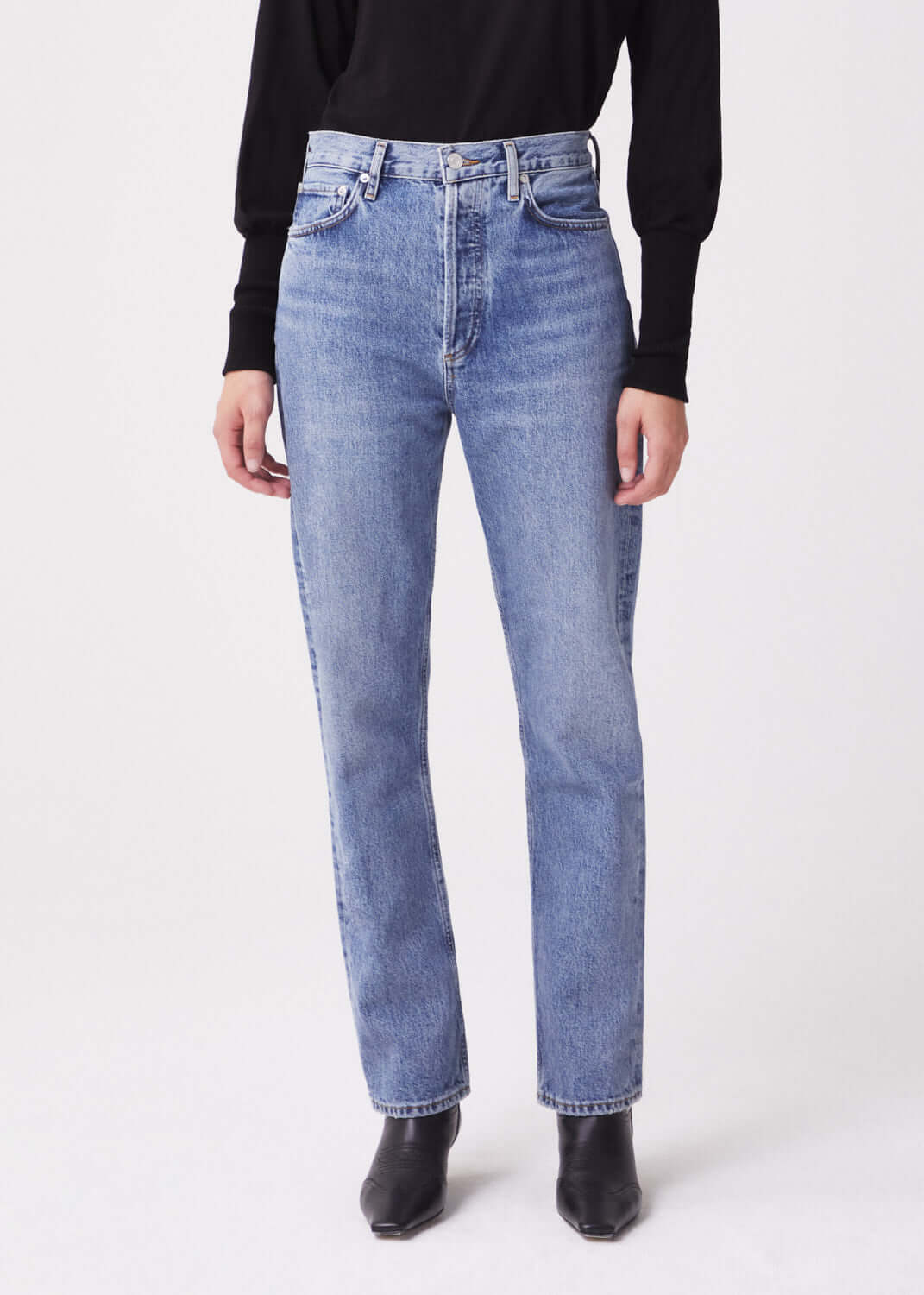 AGOLDE + NET SUSTAIN '90s Pinch Waist high-rise straight-leg organic jeans