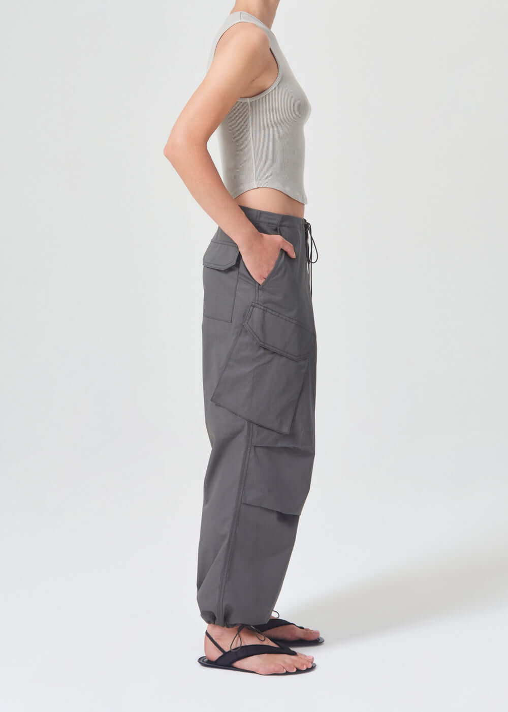 AGOLDE Ginerva Cargo Pant in Caviar The New Trend