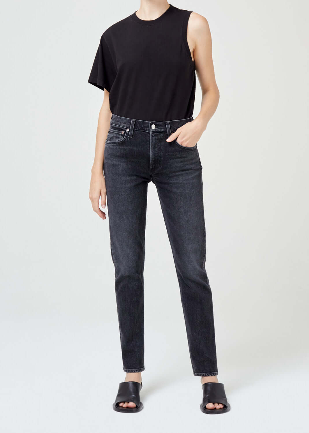 Agolde Lyle Stretch Straight Jeans in Technique from The New Trend