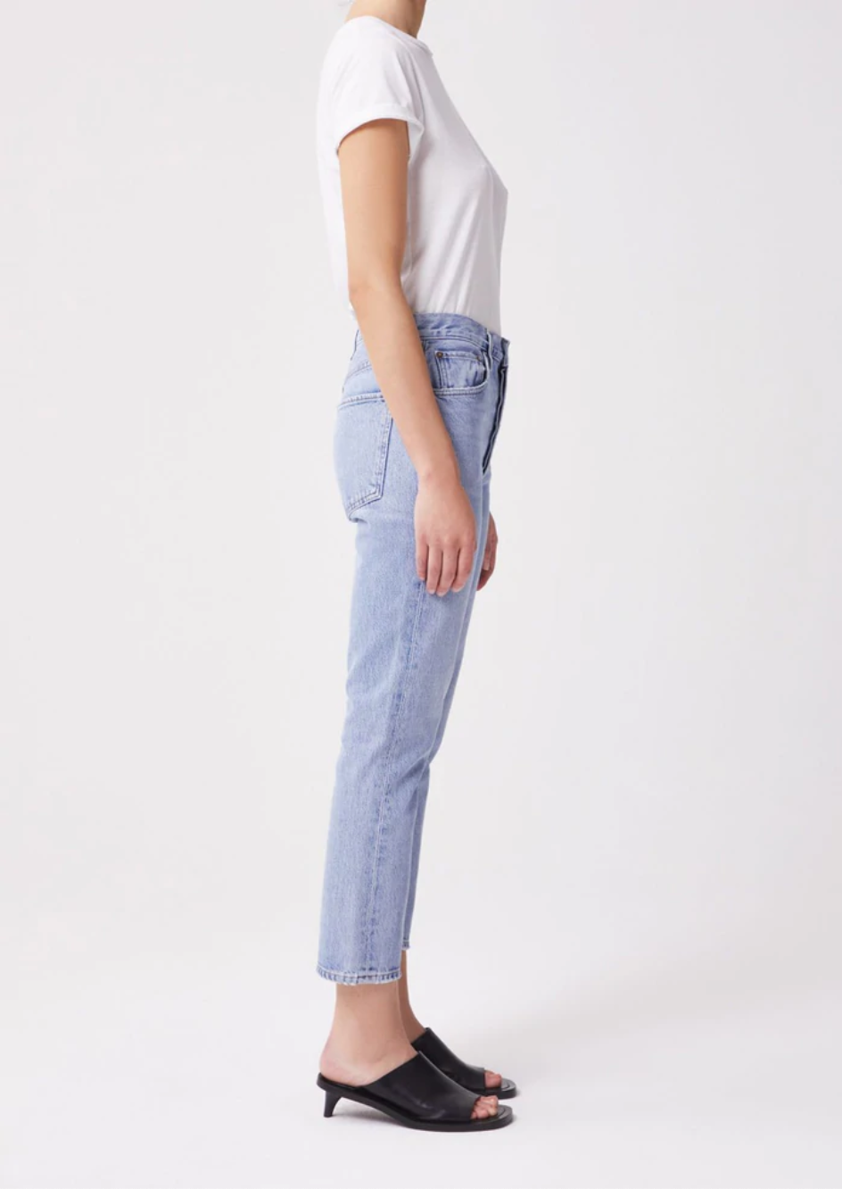 Agolde straight 2025 riley crop jeans