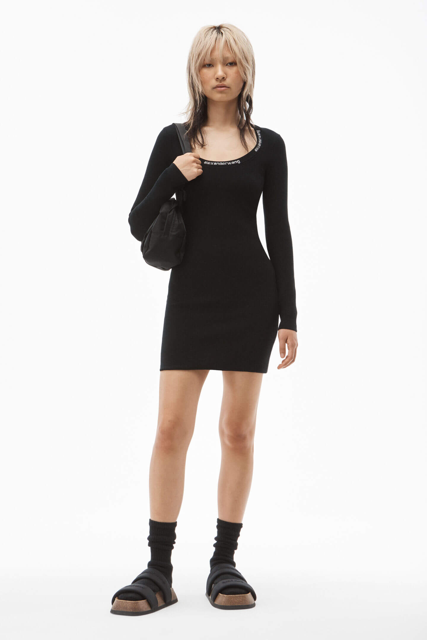 Alexander wang logo dress sale