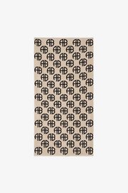 ANINE BING Bahia Towel in Beige Monogram TNT The New Trend