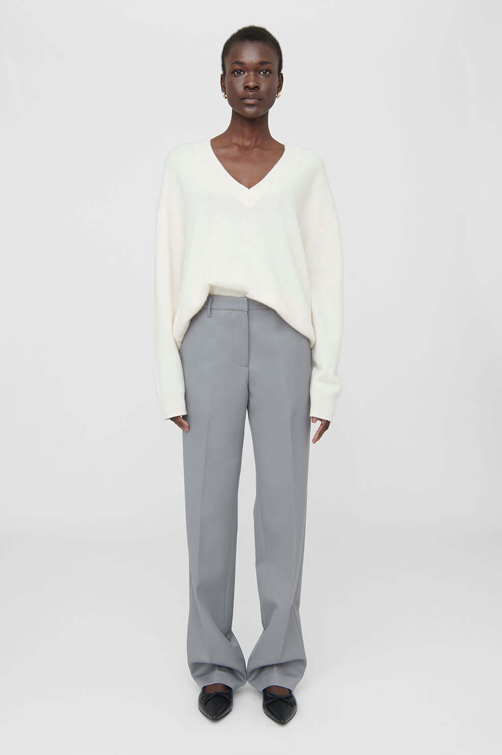 ANINE BING Classic Pant in Grey The New Trend