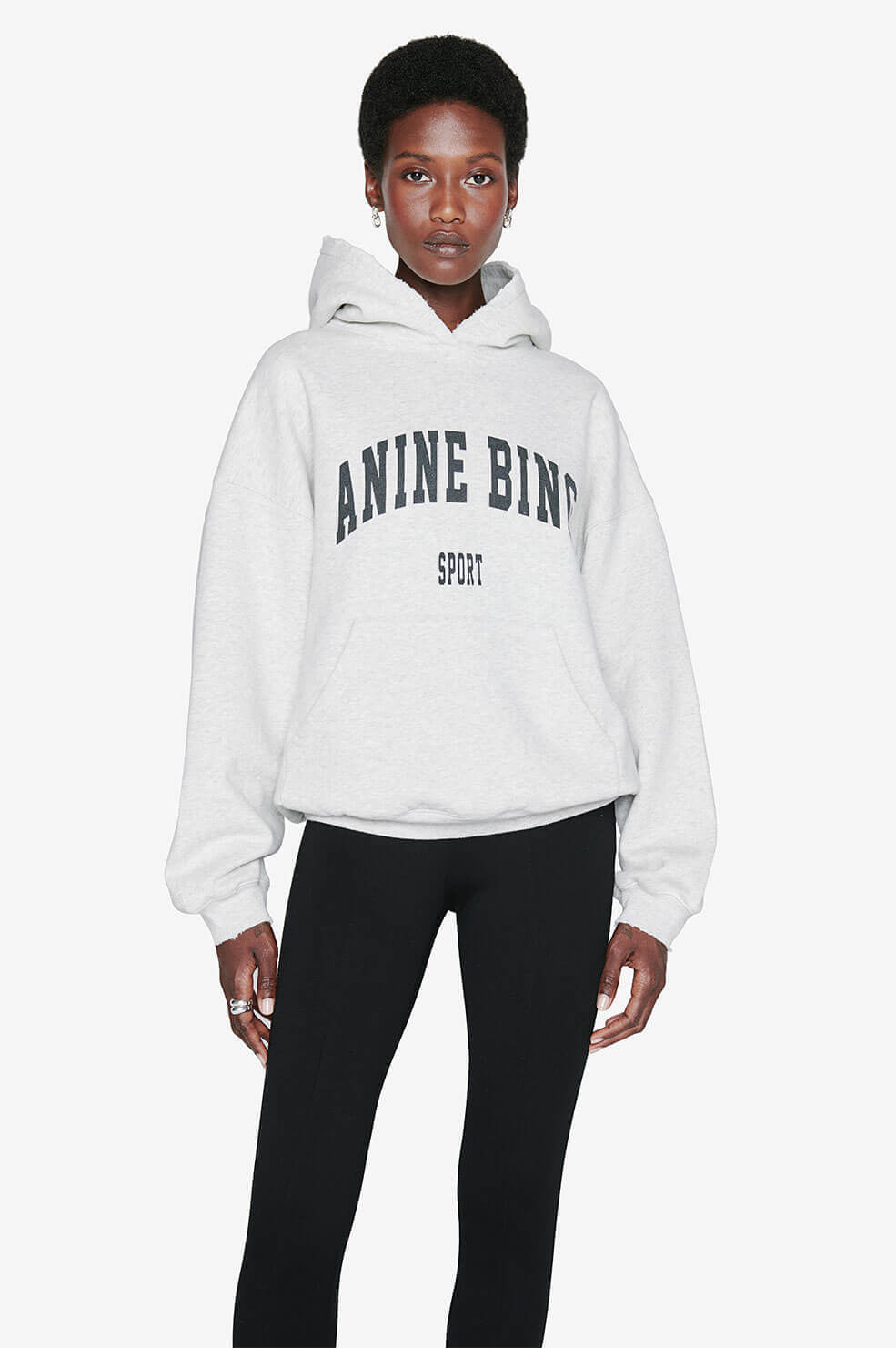 Anine Bing Harvey Sweatshirt in Grey Malange The New Trend