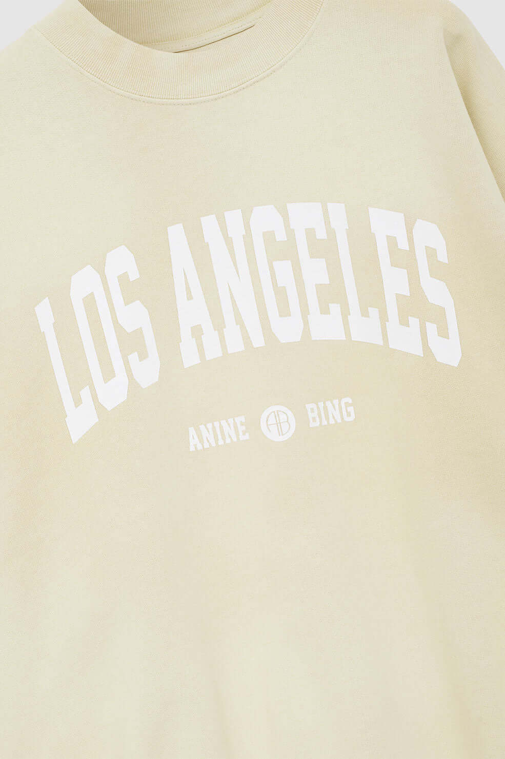 Anine Bing Jaci Sweatshirt Los Angeles in Yellow available at TNT The New Trend Australia.