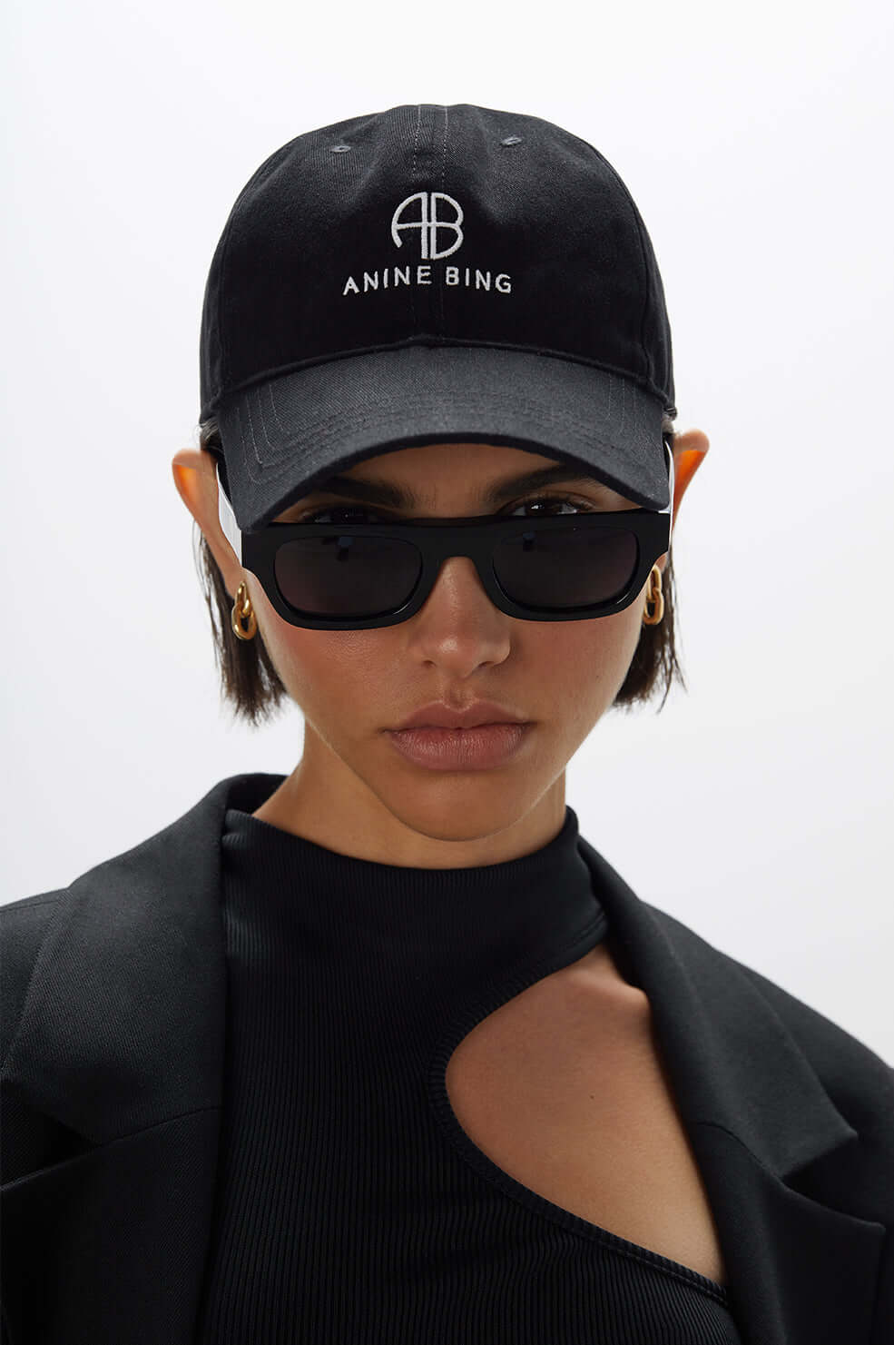 Anine Bing Jeremy Baseball Cap in Black The New Trend