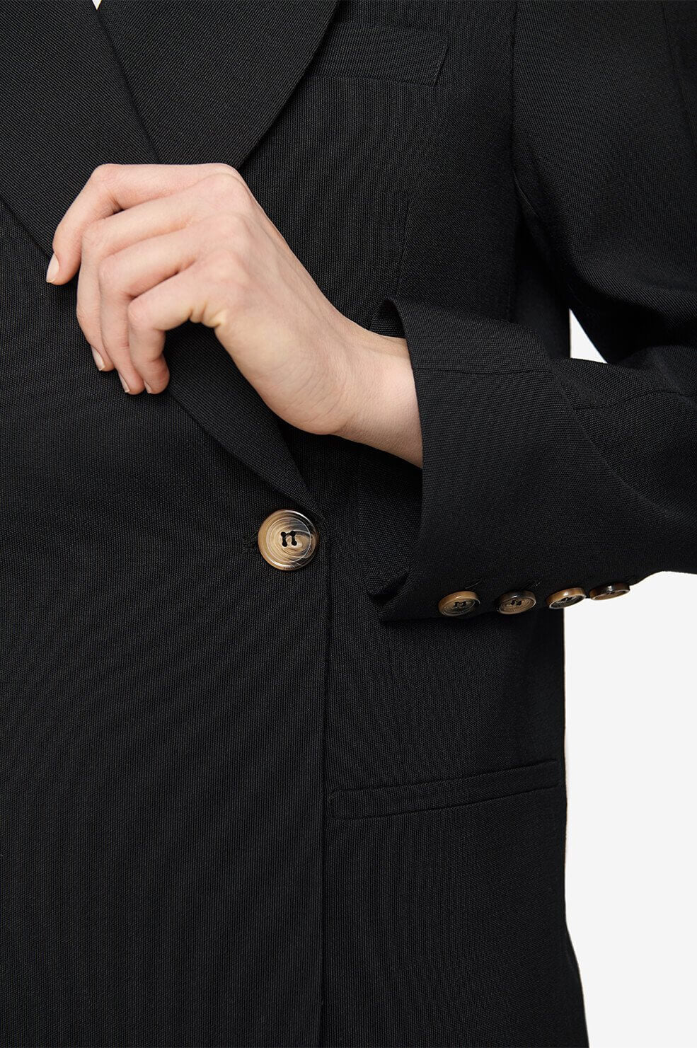 Anine Bing Kaia Oversized Blazer in Black from The New Trend