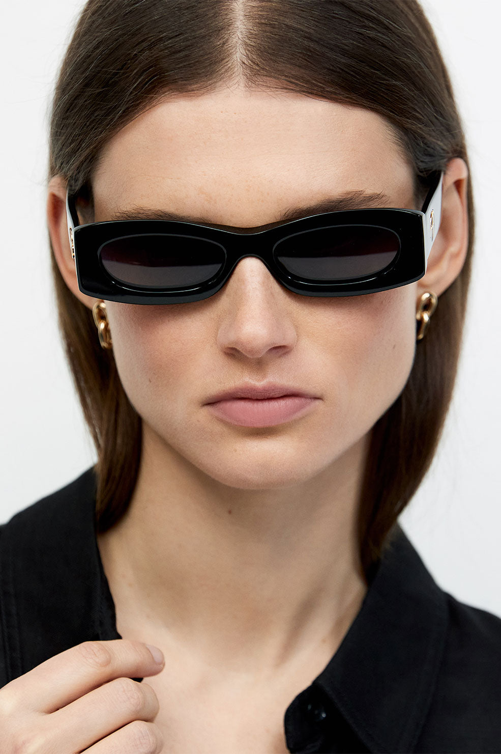 Anine Bing Malibu Sunglasses in Black available at TNT The New Trend Australia. Free shipping for orders over $300 AUD.