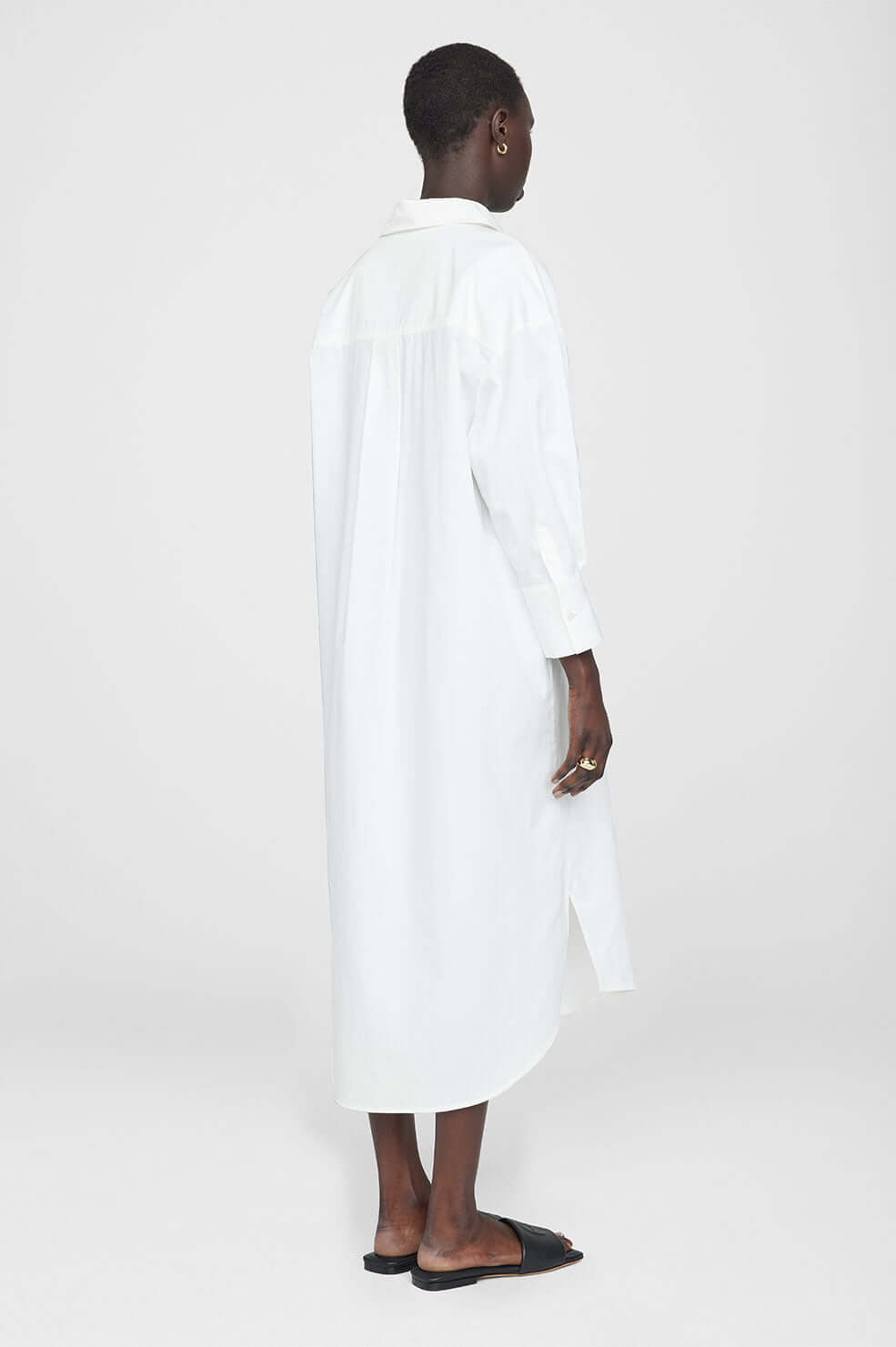 Anine Bing Mika Dress in White available at The New Trend