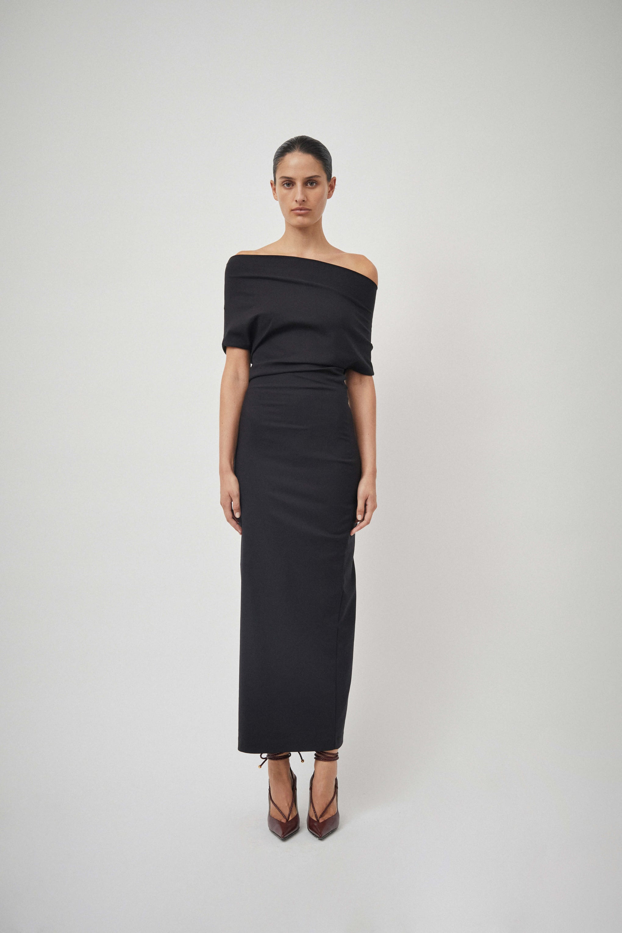 Beare Park Jersey Glove Dress in Black available at TNT The New Trend Australia.