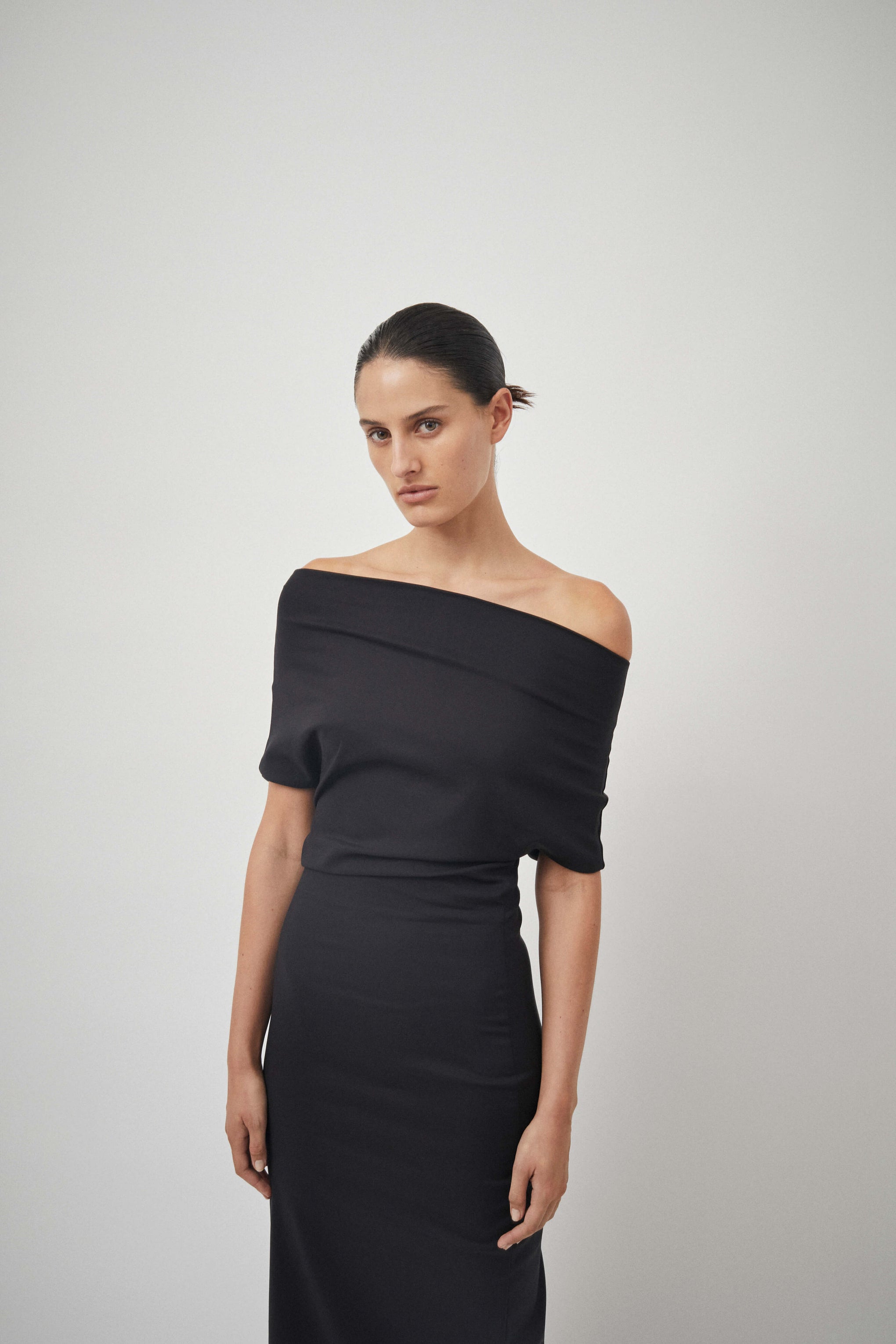Beare Park Jersey Glove Dress in Black available at TNT The New Trend Australia.