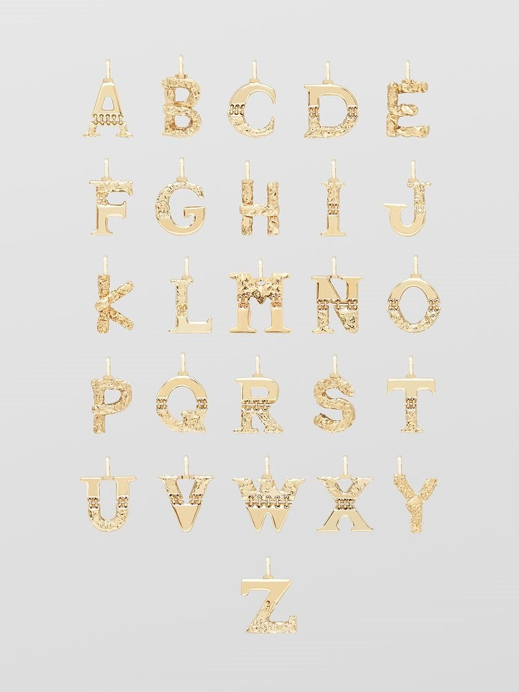 Chloe Alphabet Necklace R in Gold from The New Trend