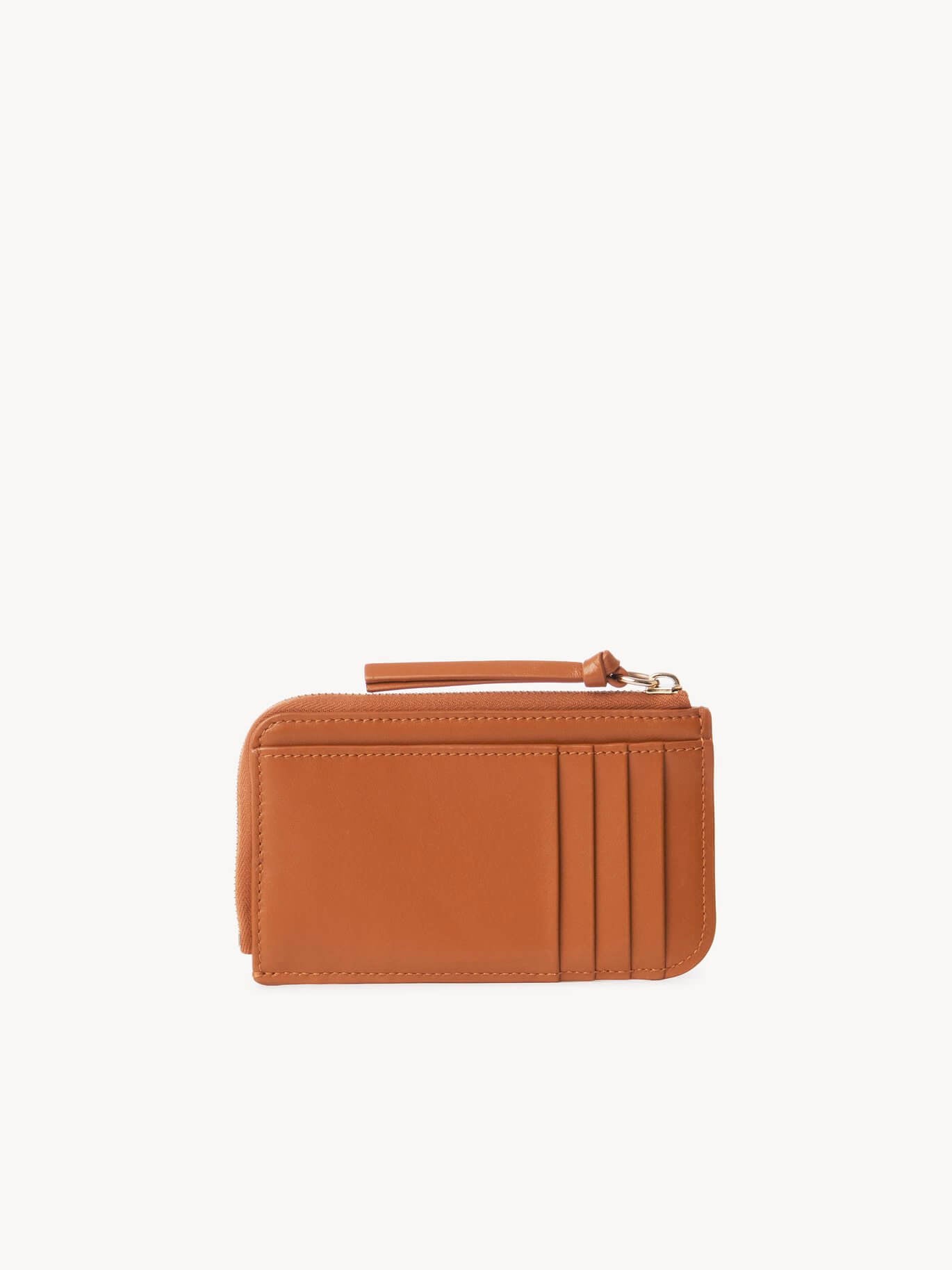 Chloe Sense Small Purse With Card Slots in Caramel available at The New Trend