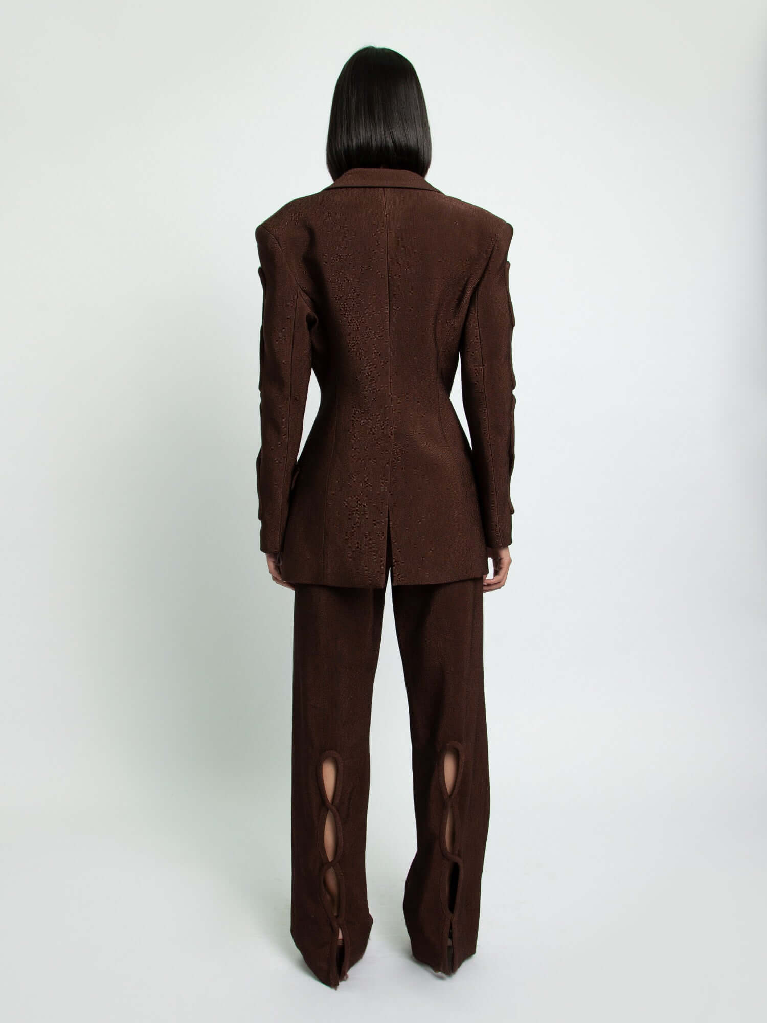Christopher Esber Infinity Utility Trousers in Chocolate Brown from The New Trend