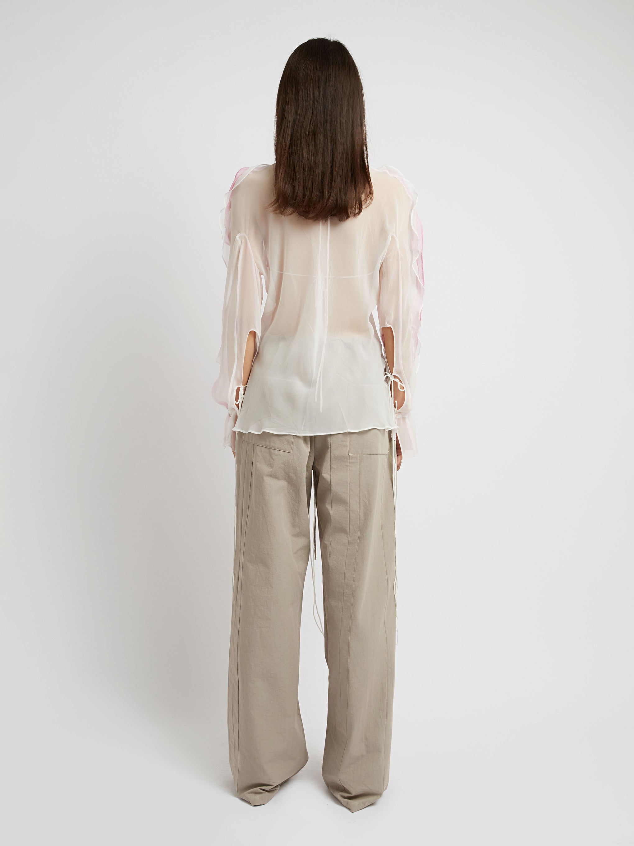 Christopher Esber | Multi Panelled Cotton Pant in Stone | The New Trend