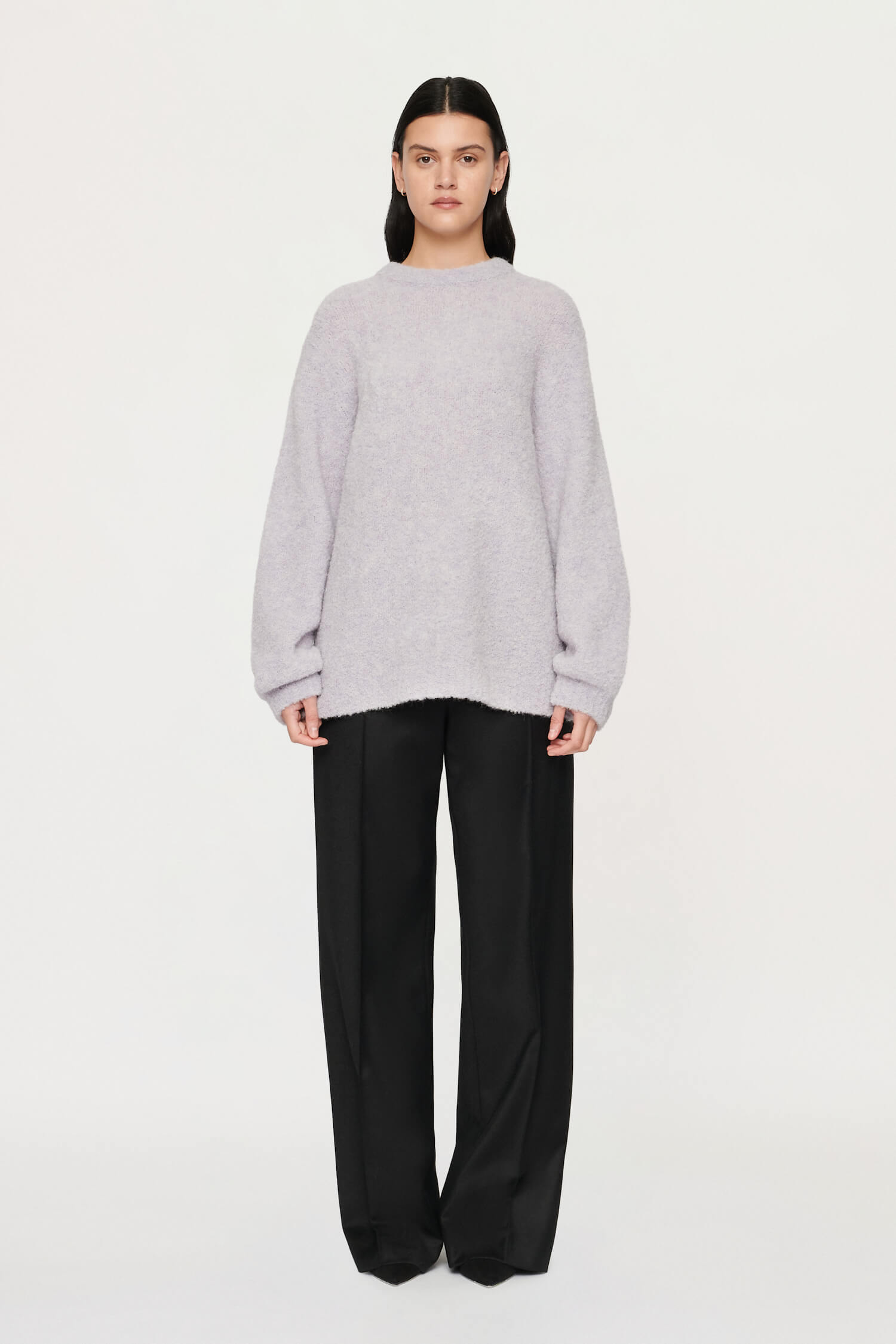 Clea Arlo Boucle Knit in Wisteria available at TNT The New Trend Australia.