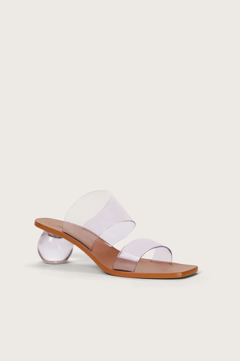 Cult Gaia Jila Sandal in Clear available at The New Trend