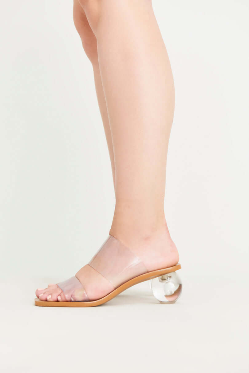 Cult Gaia Jila Sandal in Clear available at The New Trend