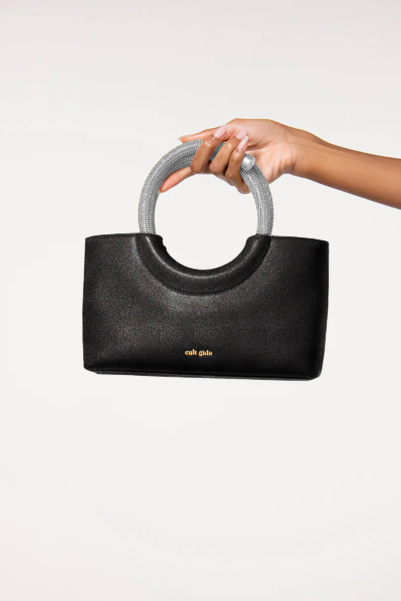 Cult Gaia Nika Top Handle Bag in Black from The New Trend